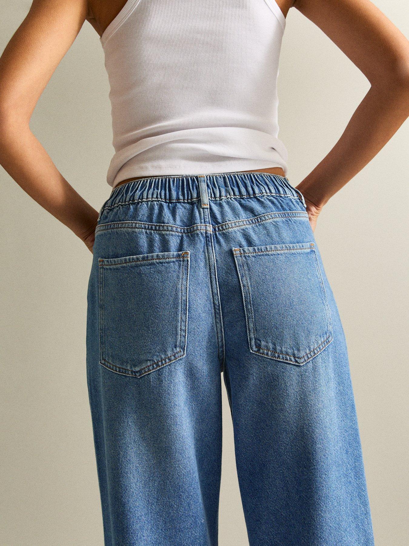 new-look-elasticated-waist-wide-leg-jeans-blueoutfit