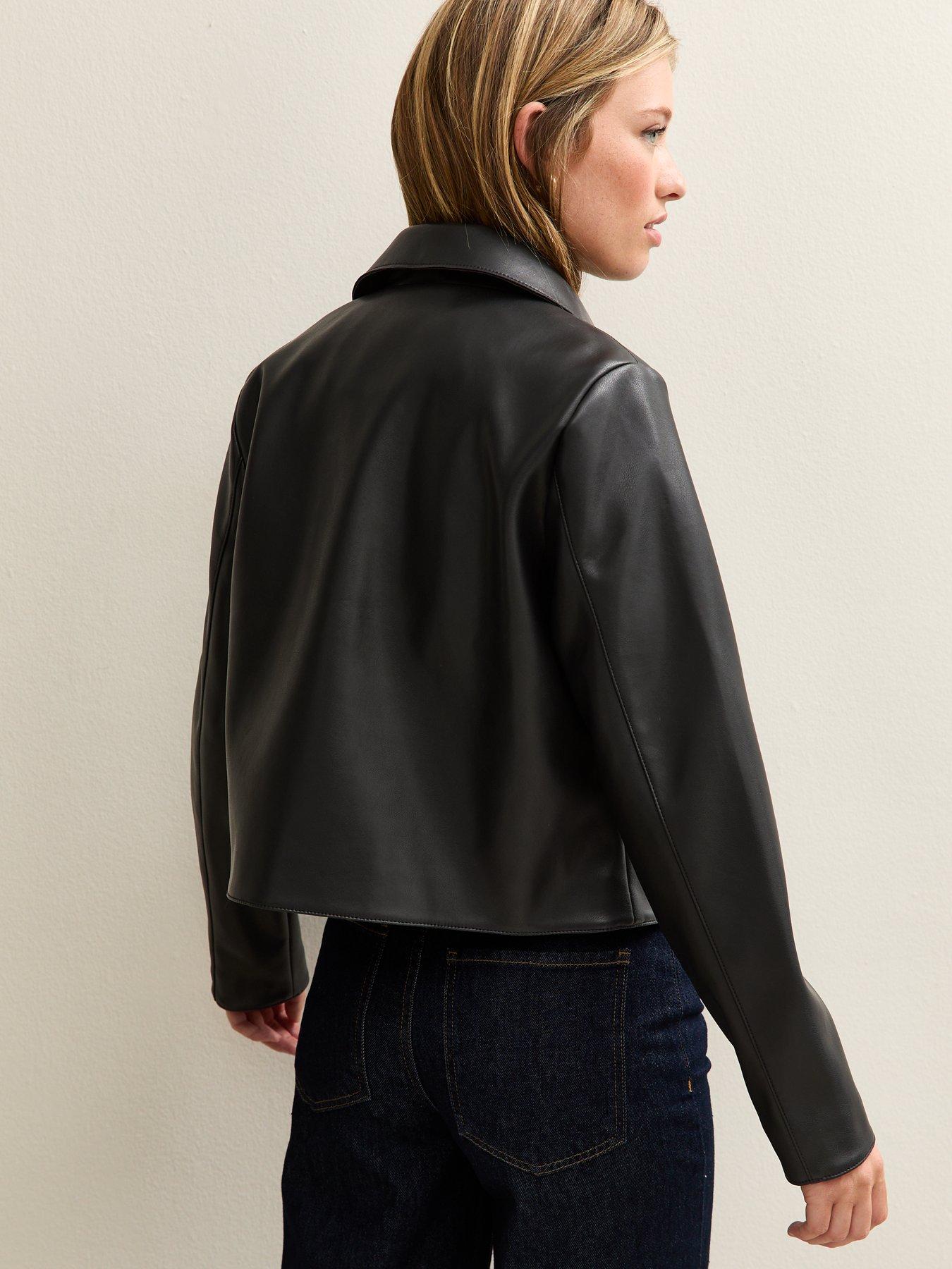 new-look-faux-leather-button-through-patch-pocket-jacket-blackstillFront
