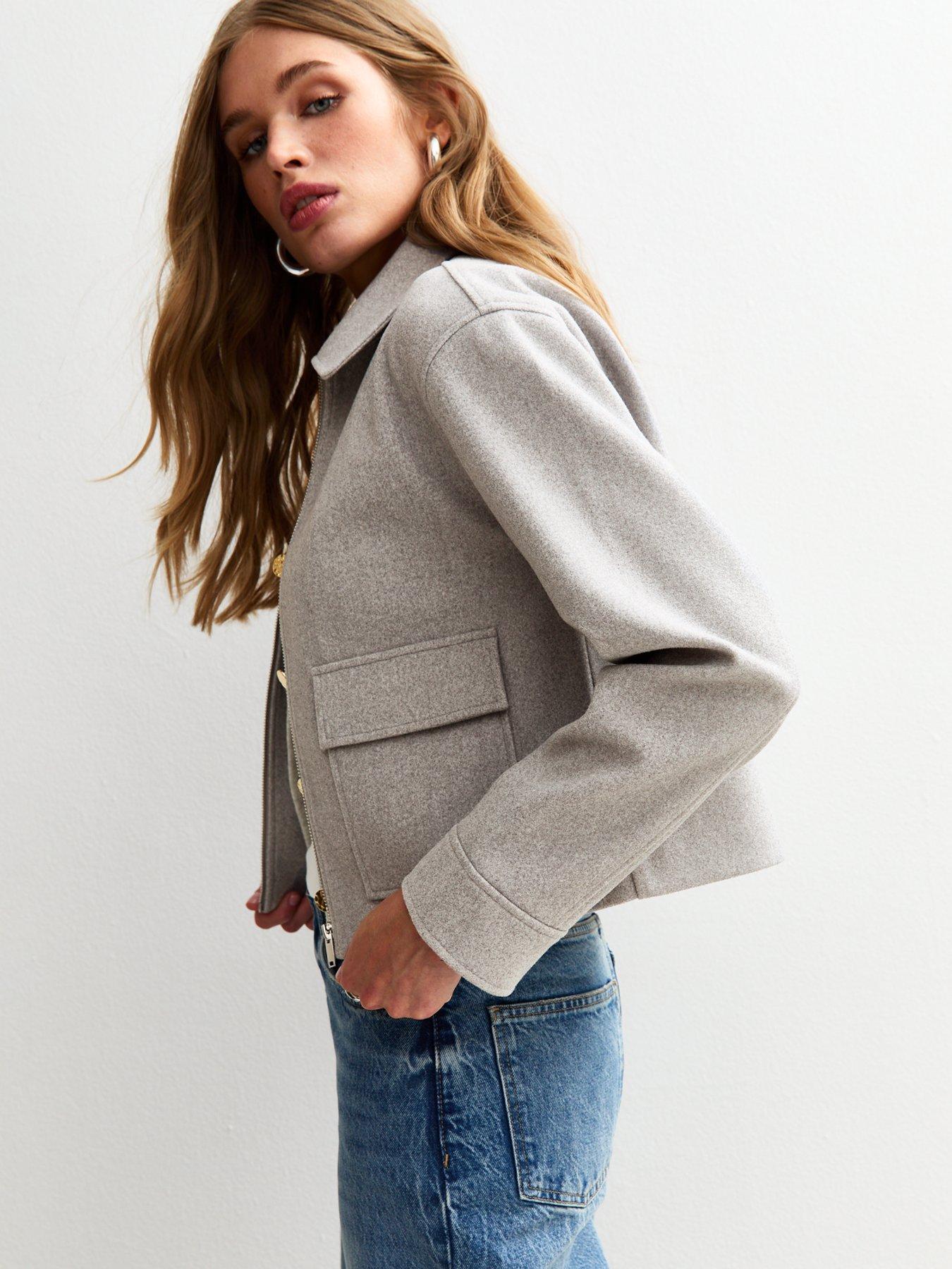 new-look-light-grey-unlined-zip-front-harrington-jacket-greyoutfit