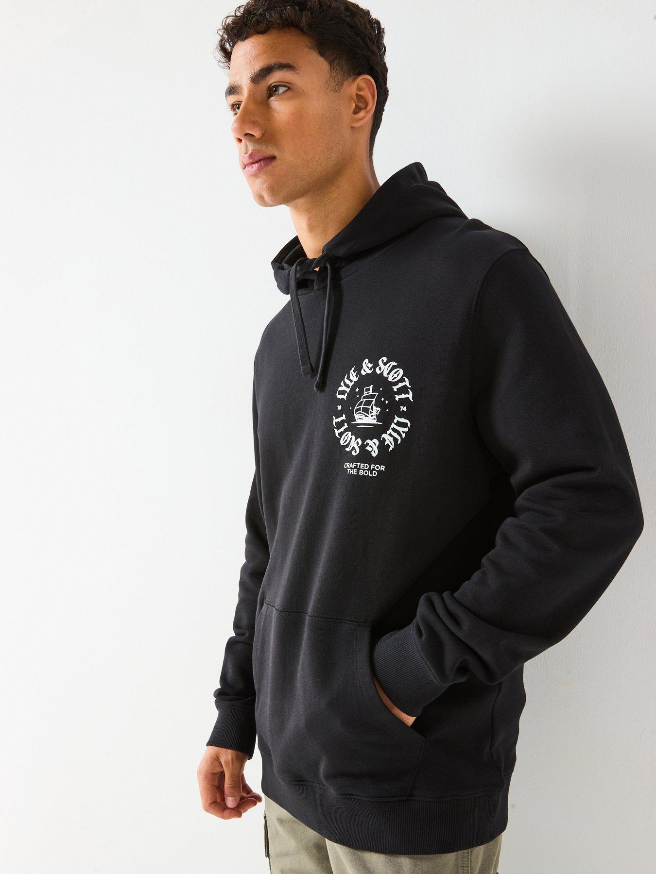 lyle-scott-ship-insignia-graphic-hoodie--blackstillFront