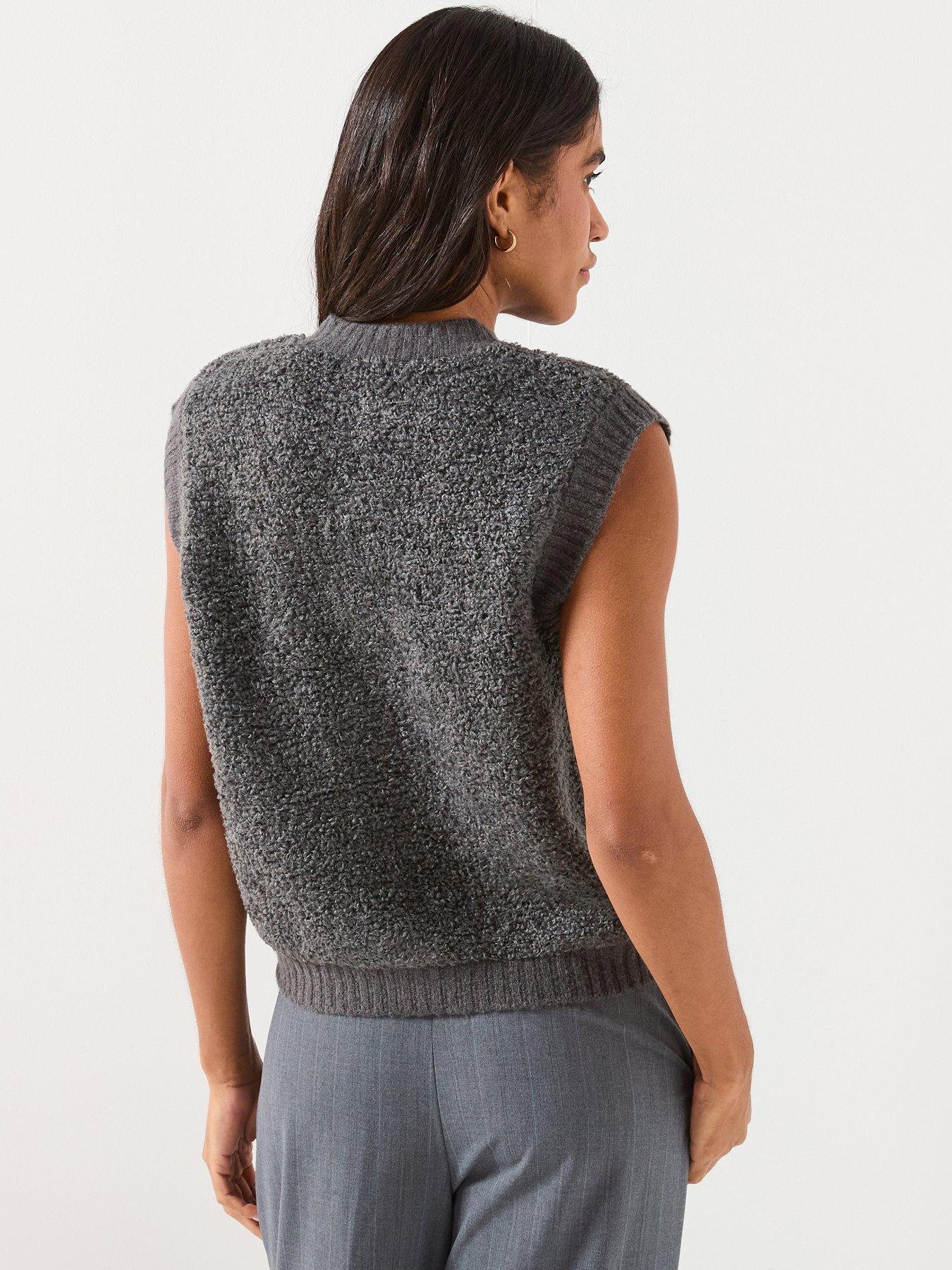 jdy-sleeveless-button-boucle-knit-vest-greystillFront
