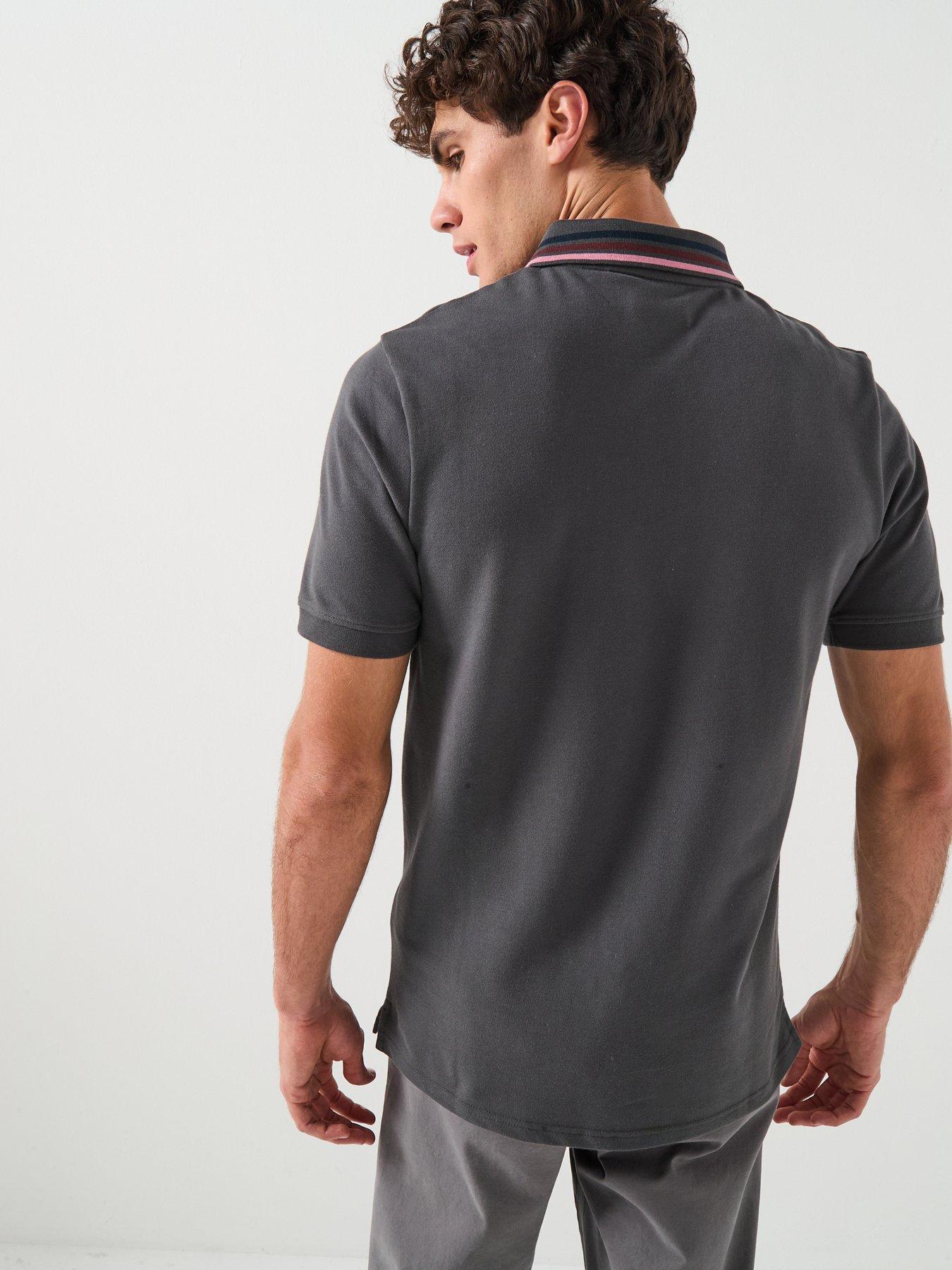 lyle-scott-striped-tipped-polo-shirt-blackstillFront