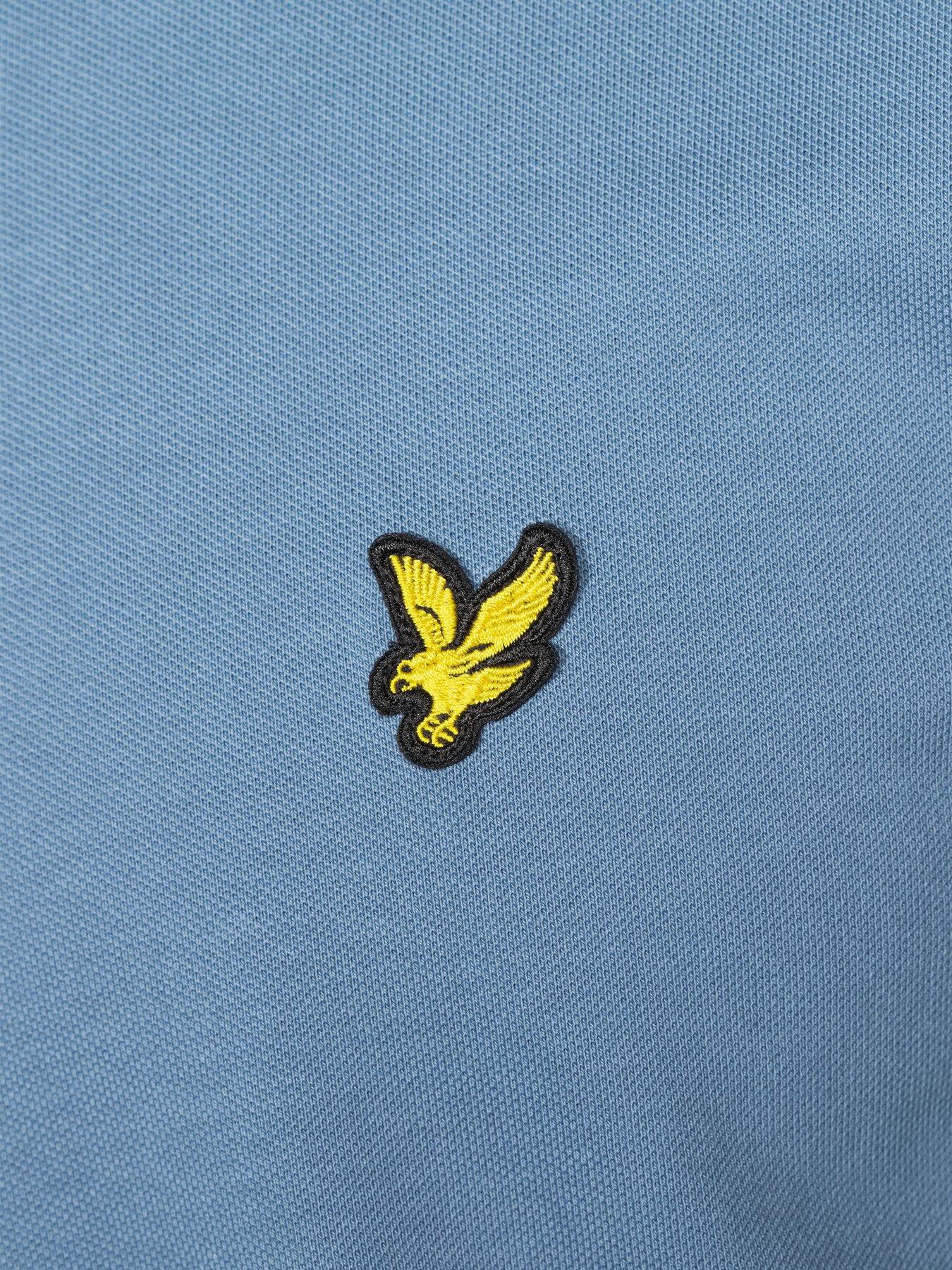 lyle-scott-plain-polo-shirt--blueoutfit