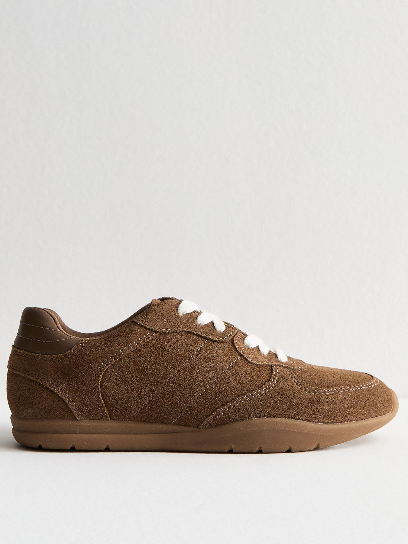 new-look-tan-suede-lace-up-trainers