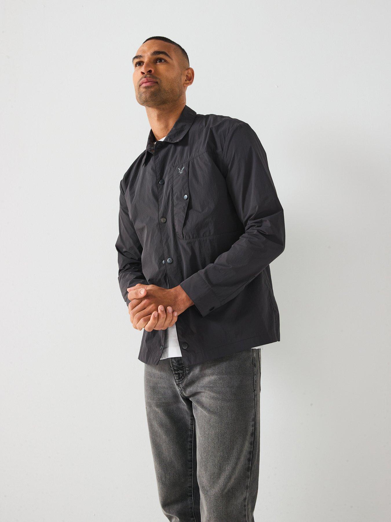 lyle-scott-crinkle-nylon-overshirt--black