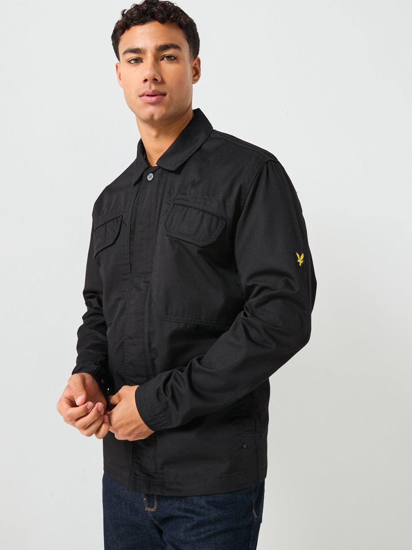 lyle-scott-multi-pocket-overshirt-blackdetail