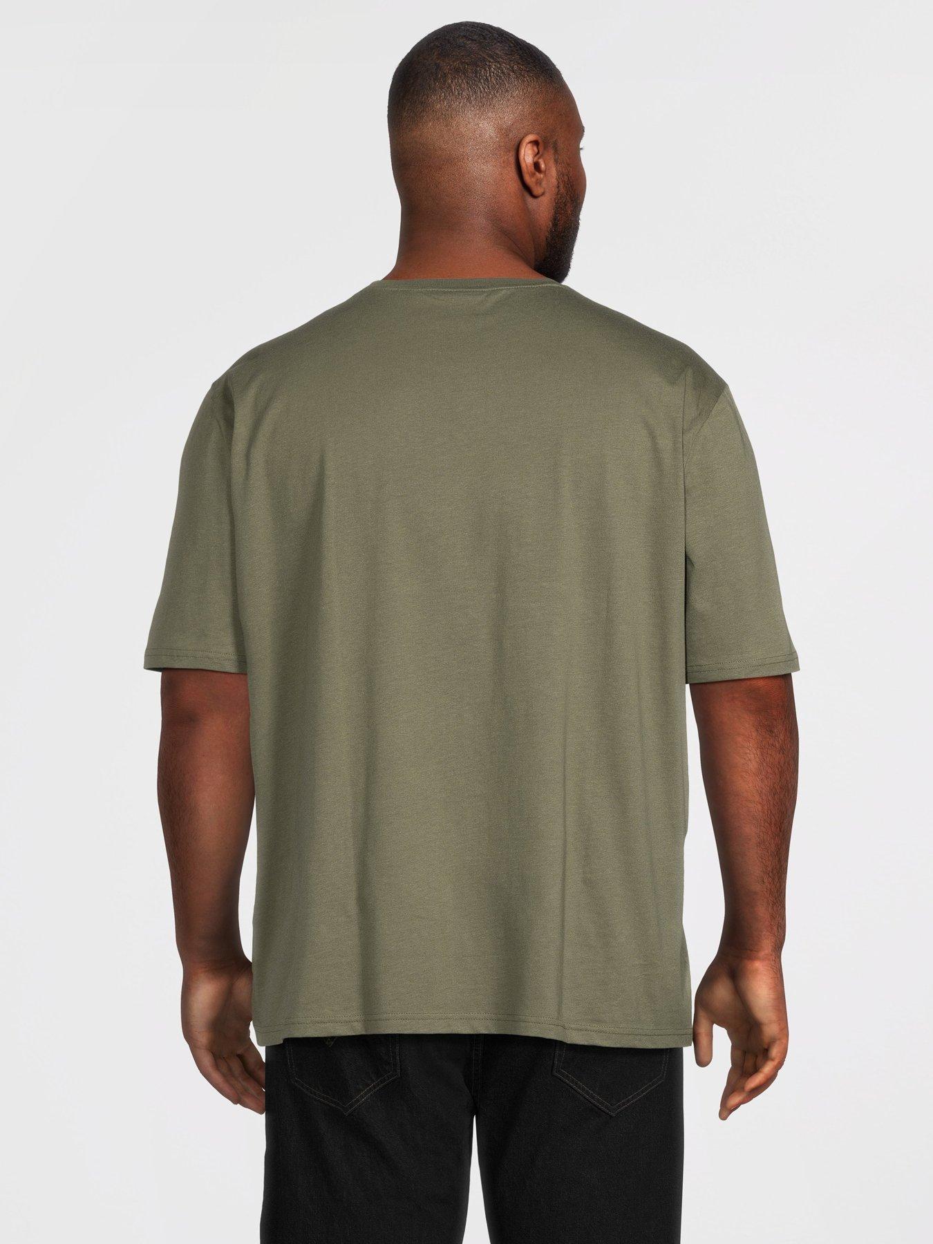 lyle-scott-big-and-tall-plain-t-shirt--greenstillFront
