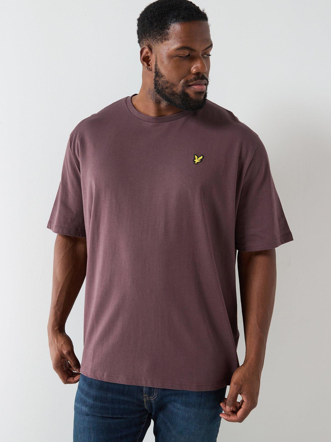 lyle-scott-big-and-tall-plain-t-shirt--brownfront