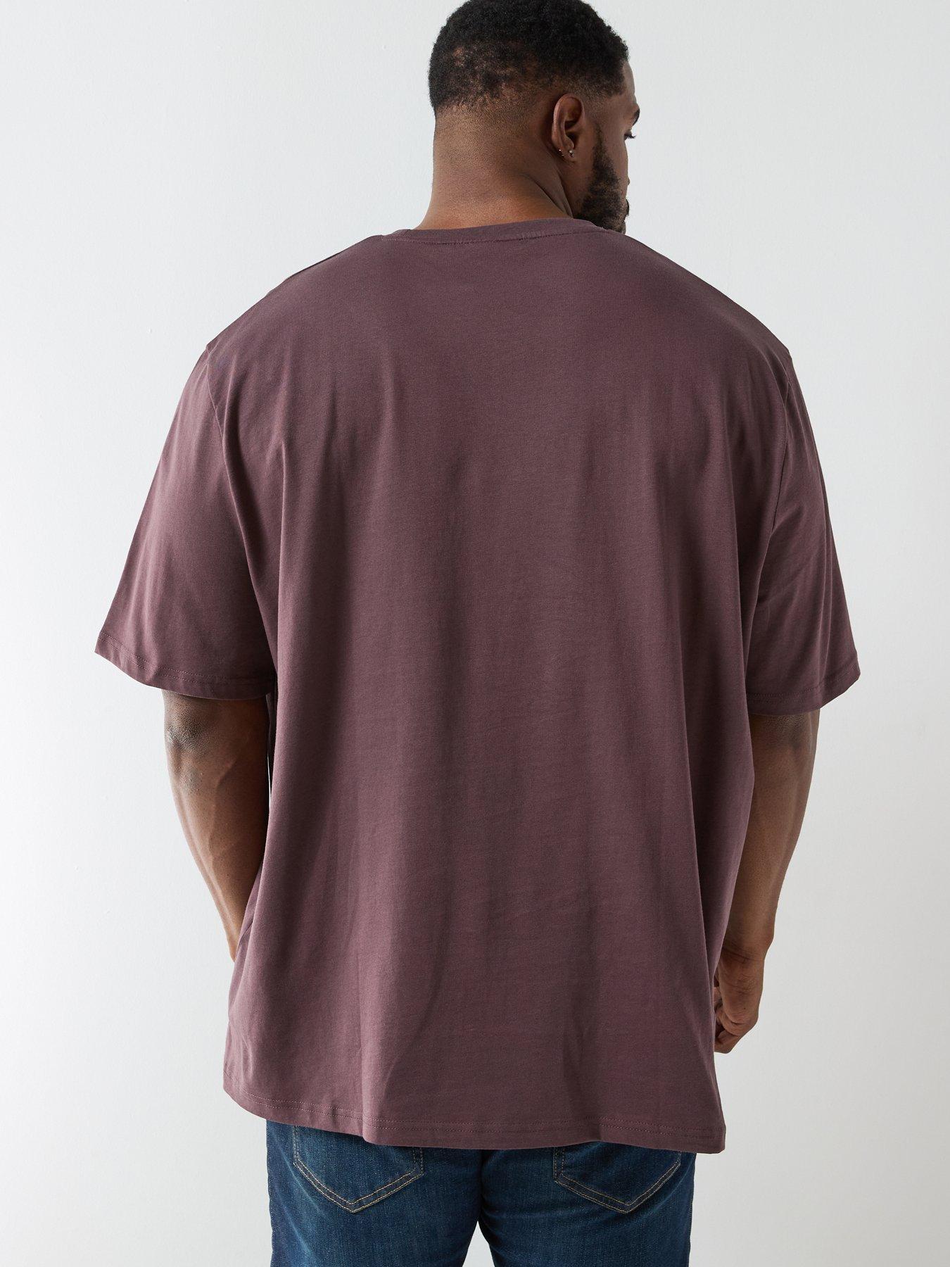 Image 2 of 6 of Lyle & Scott Big And Tall Plain T-Shirt- Brown