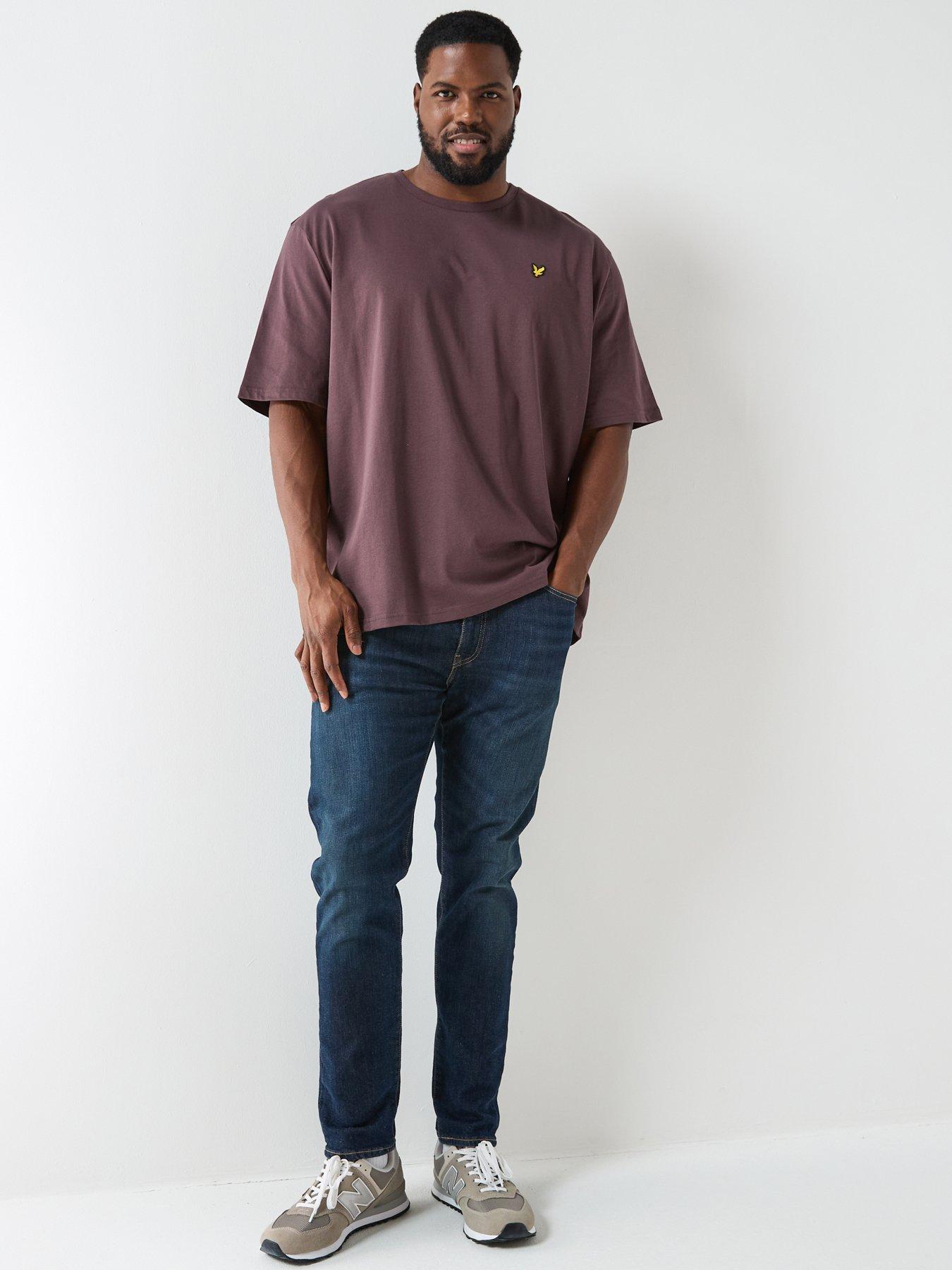 Image 6 of 6 of Lyle & Scott Big And Tall Plain T-Shirt- Brown