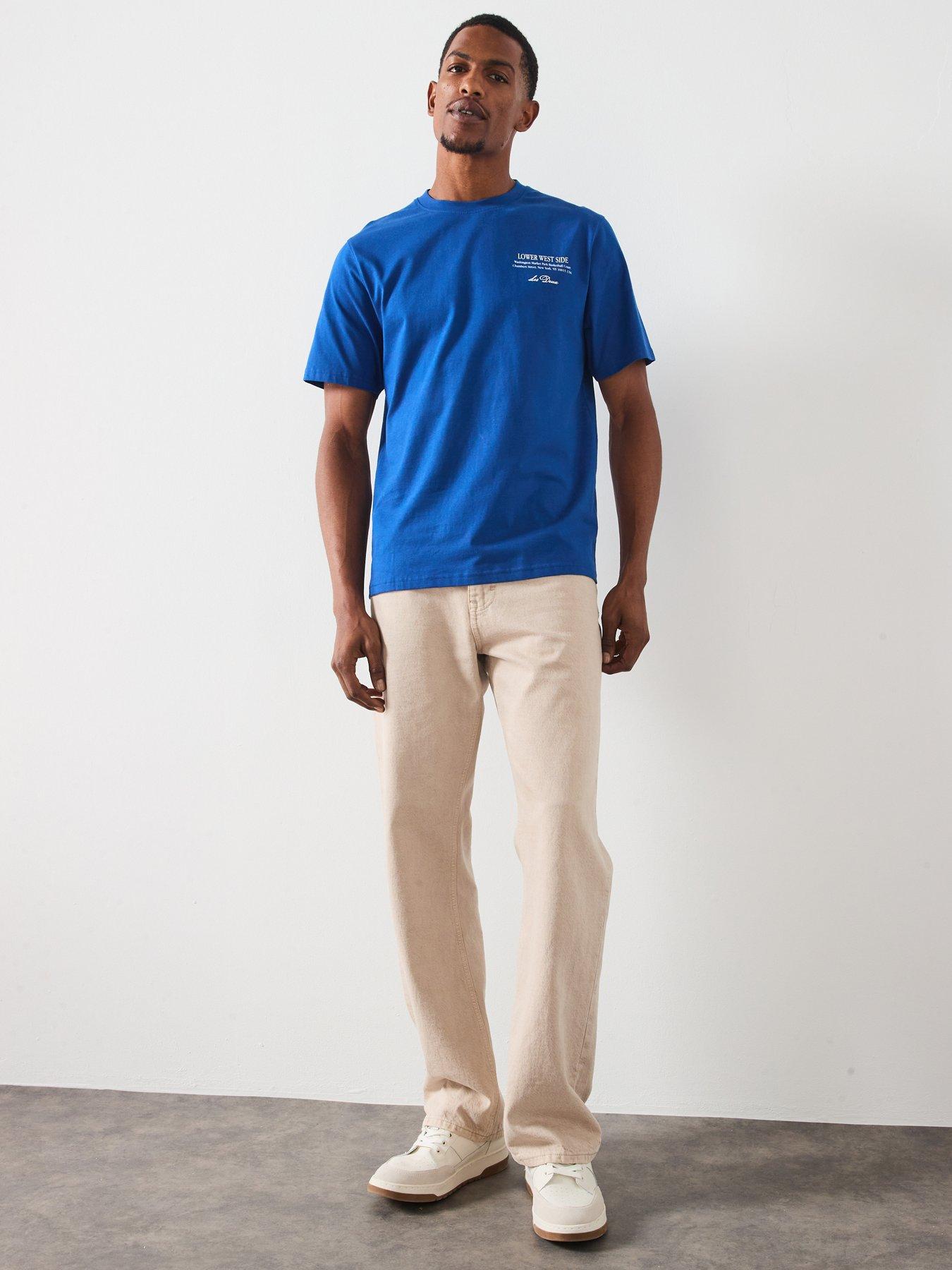 les-deux-west-side-back-graphic-t-shirt-bright-bluestillFront