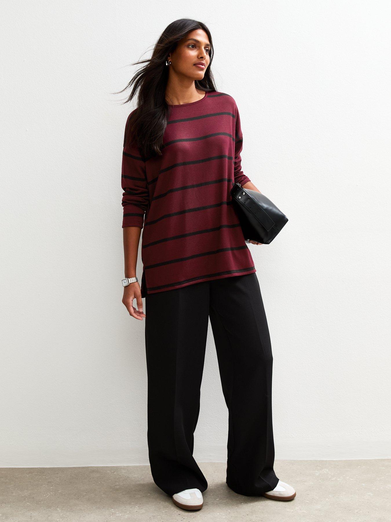 new-look-soft-touch-striped-long-sleeve-top-redback