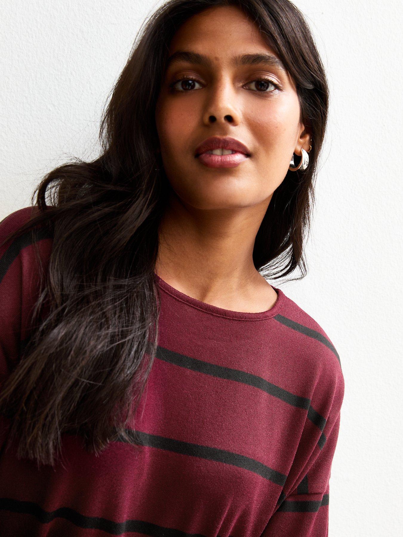 new-look-soft-touch-striped-long-sleeve-top-redoutfit
