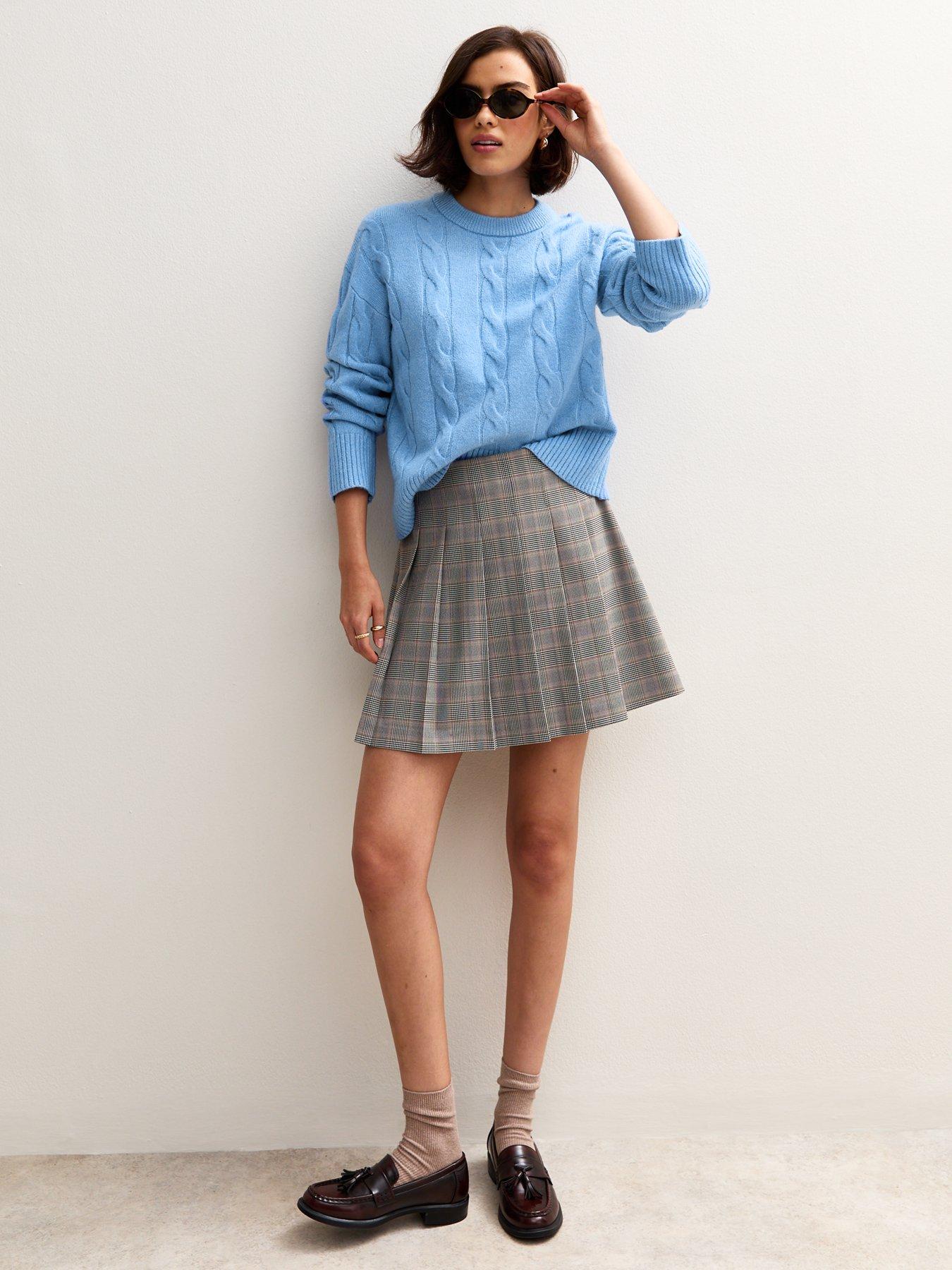 new-look-blue-cable-knit-crew-neck-jumperback
