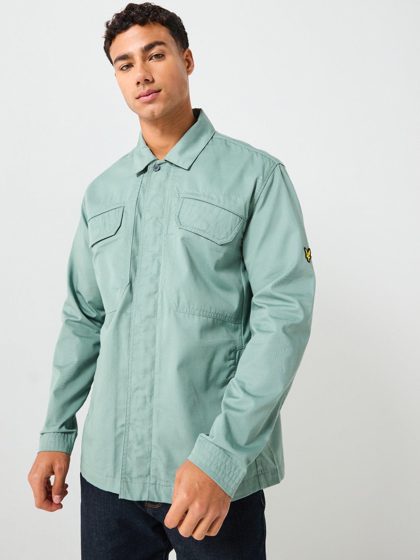 lyle-scott-multi-pocket-overshirt-light-green