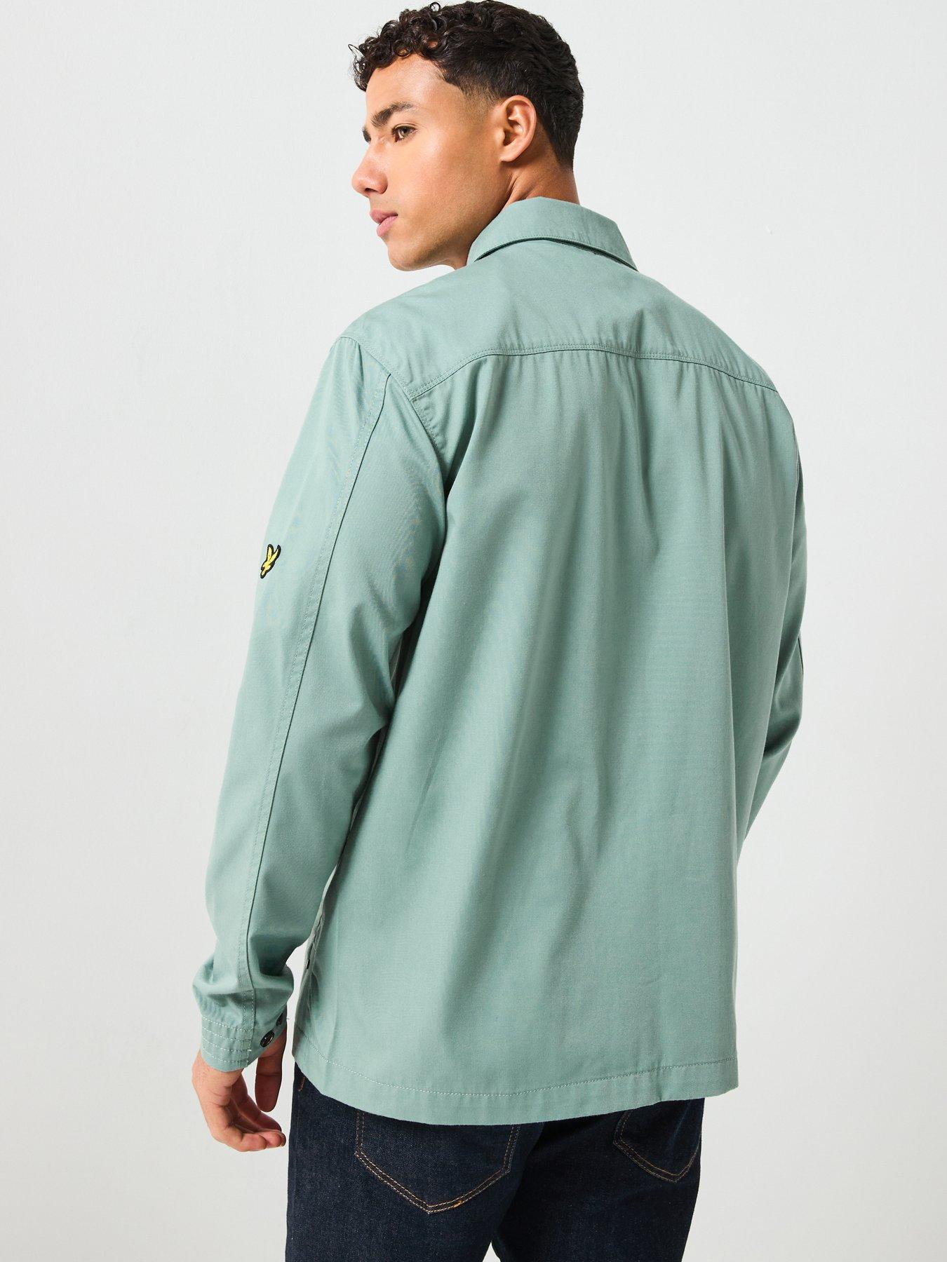 lyle-scott-multi-pocket-overshirt-light-greenstillFront