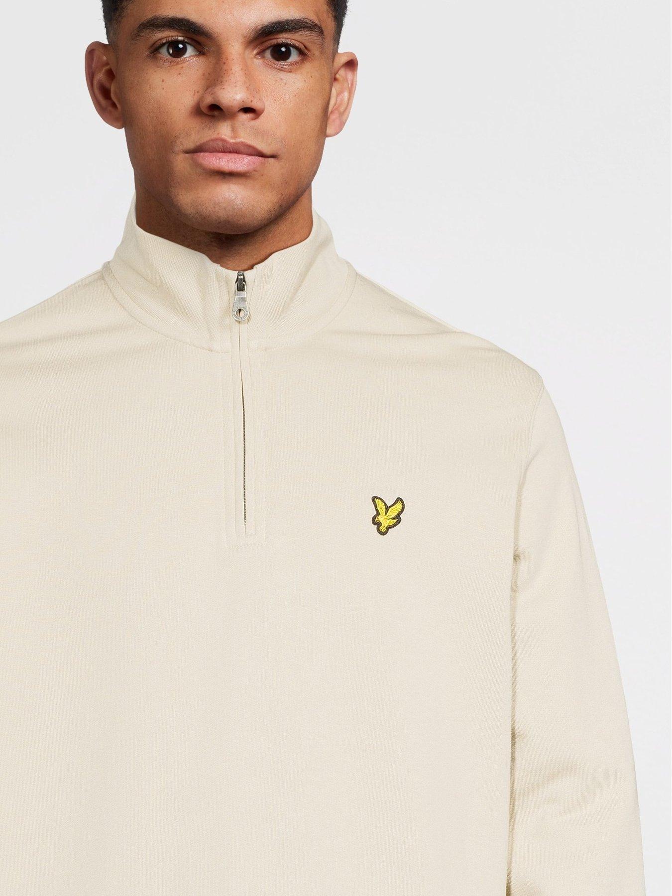 lyle-scott-loopback-quarter-zip-sweat--creamoutfit