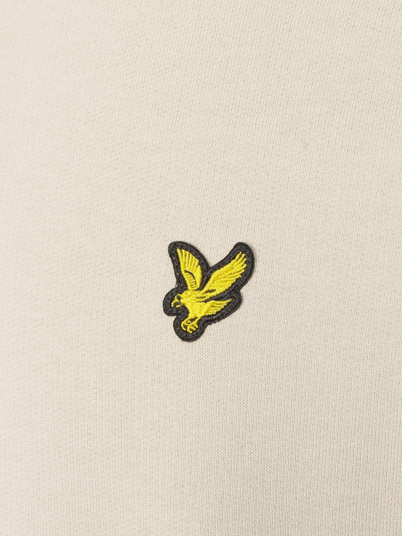 lyle-scott-loopback-quarter-zip-sweat--creamdetail
