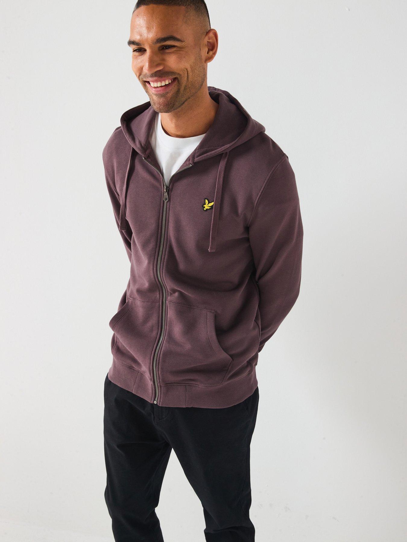 lyle-scott-zip-through-hoodie--brown
