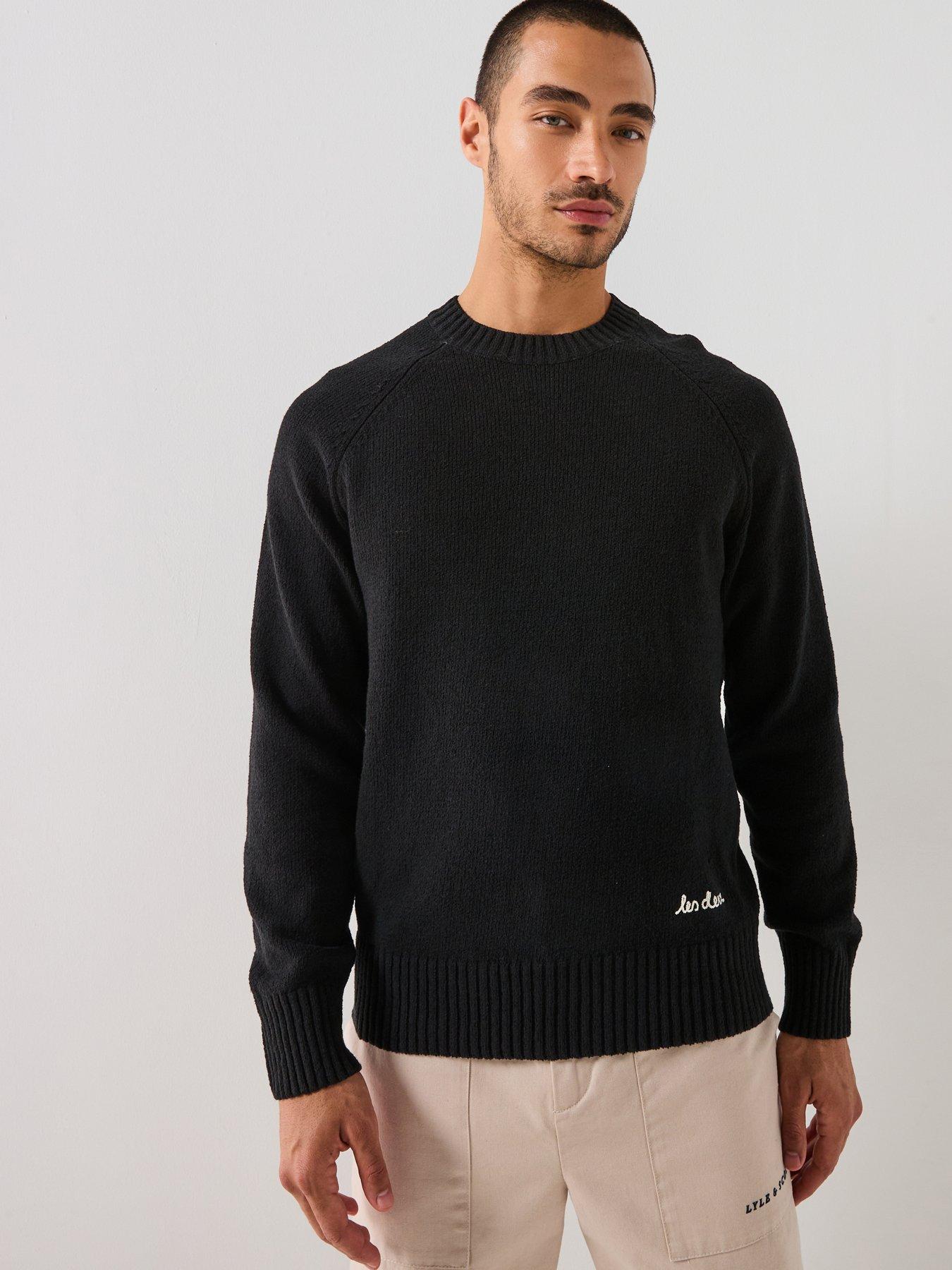 les-deux-brad-crew-neck-knitted-jumper-black