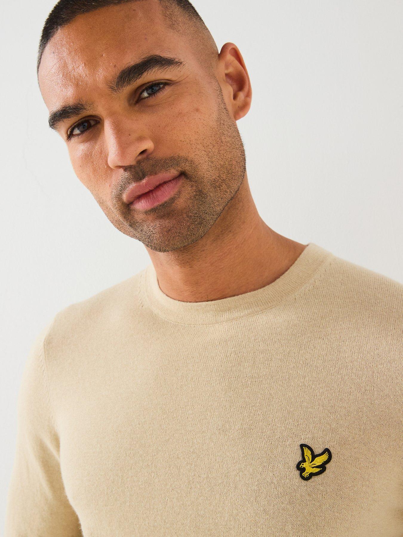 lyle-scott-cotton-merino-crew-neck-jumper-creamoutfit
