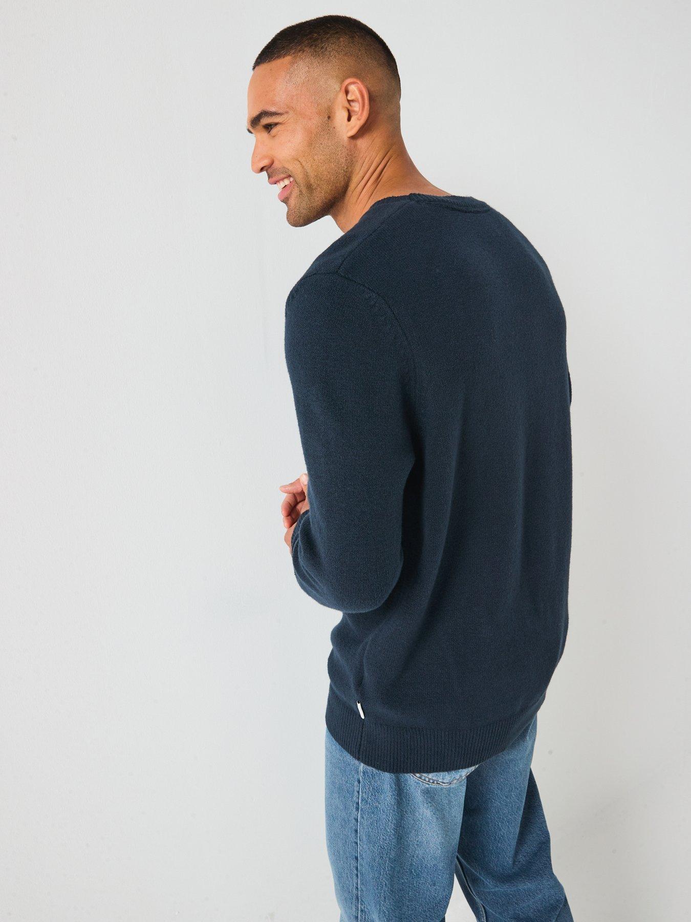 lyle-scott-script-knitted-crew-neck--navystillFront