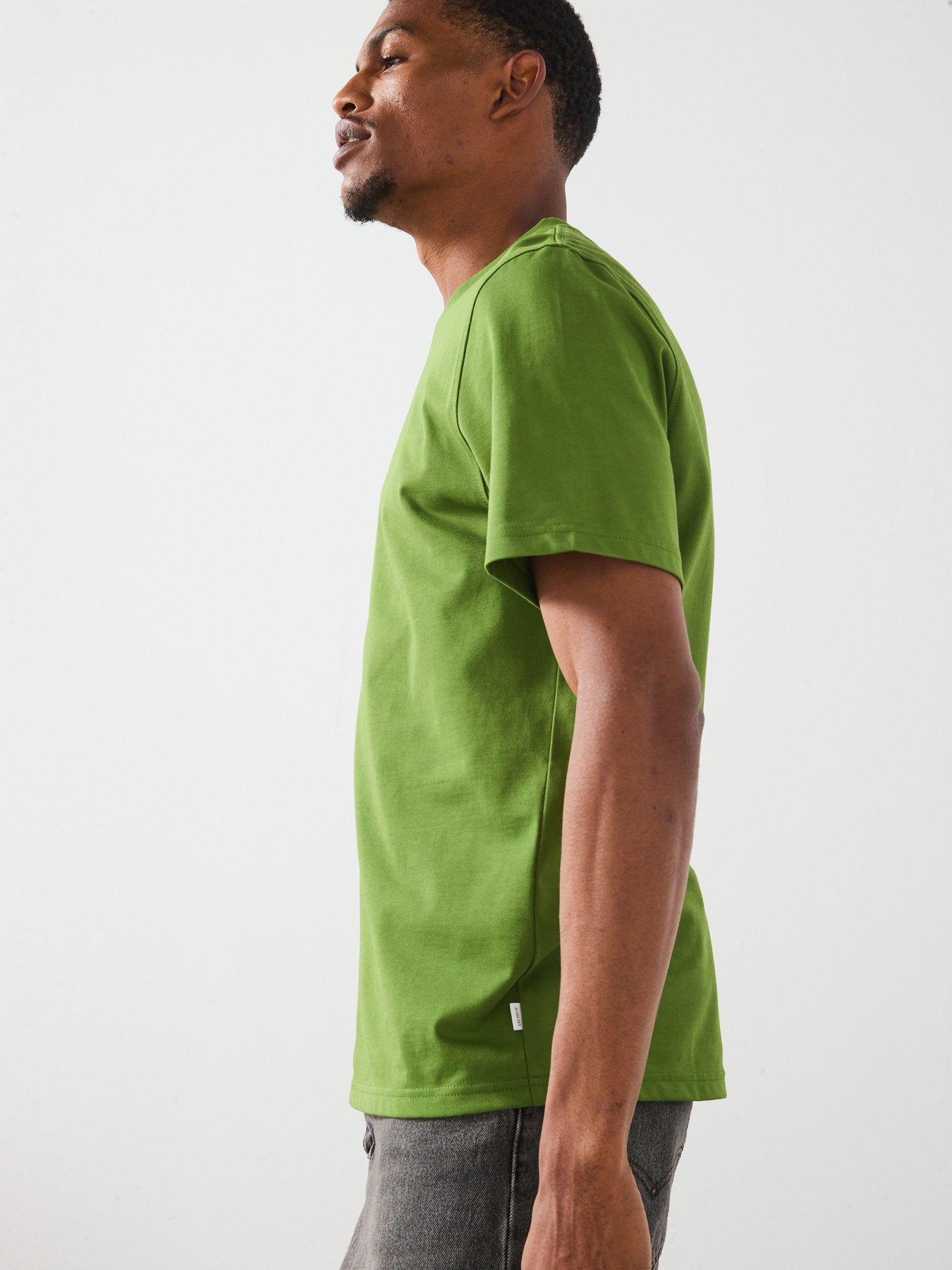 Image 5 of 6 of Les Deux Established Central Logo T-Shirt - Green