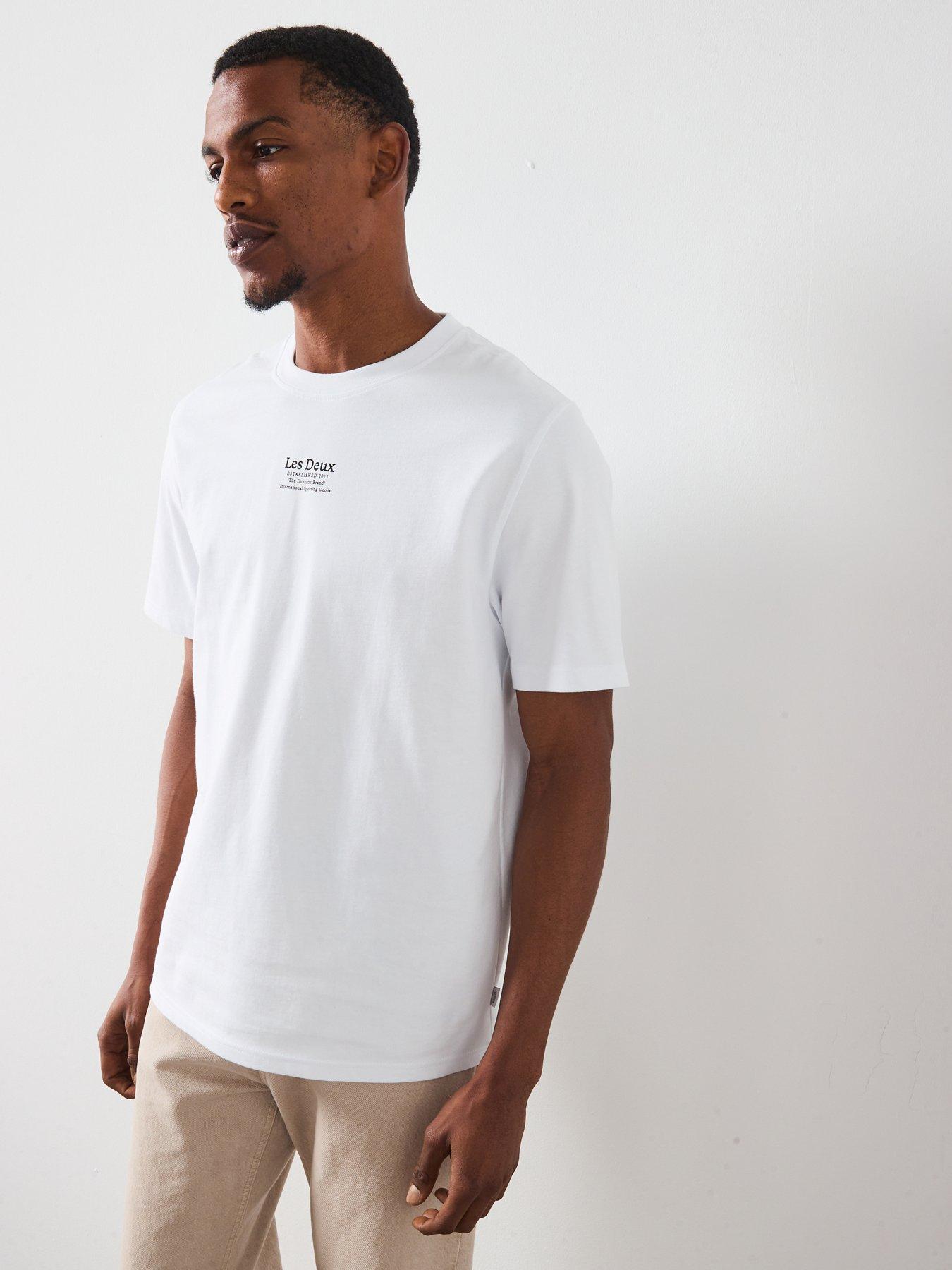 Image 6 of 6 of Les Deux Established Central Logo T-Shirt - White