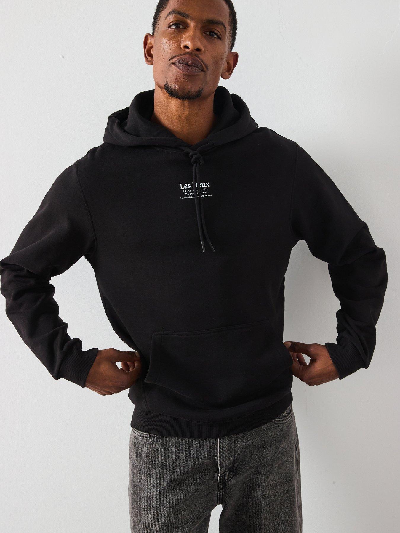 Image 1 of 6 of Les Deux Established Central Logo Overhead Hoodie - Black