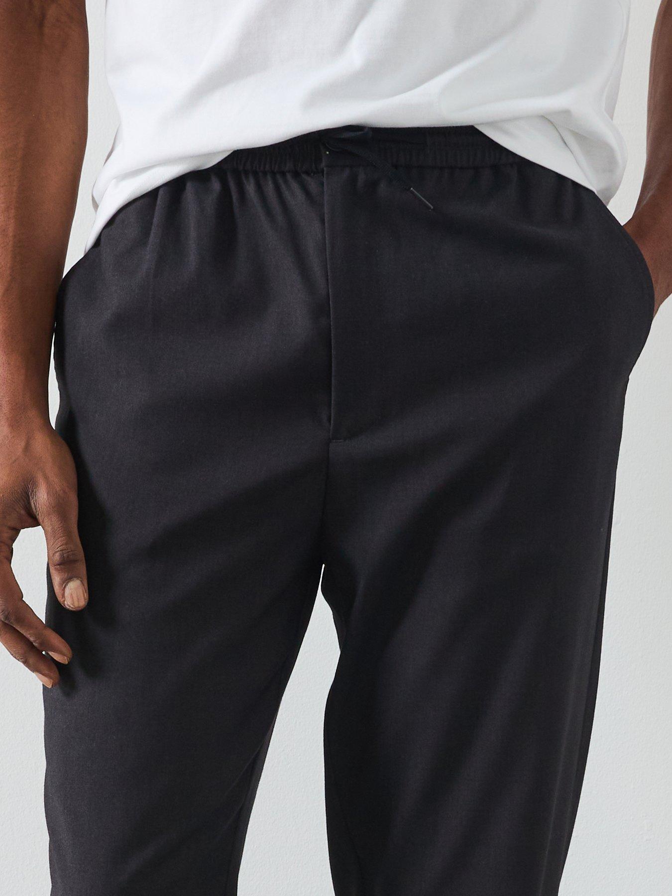 Image 5 of 6 of Les Deux Como Tapered Drawstring Trousers - Dark Grey