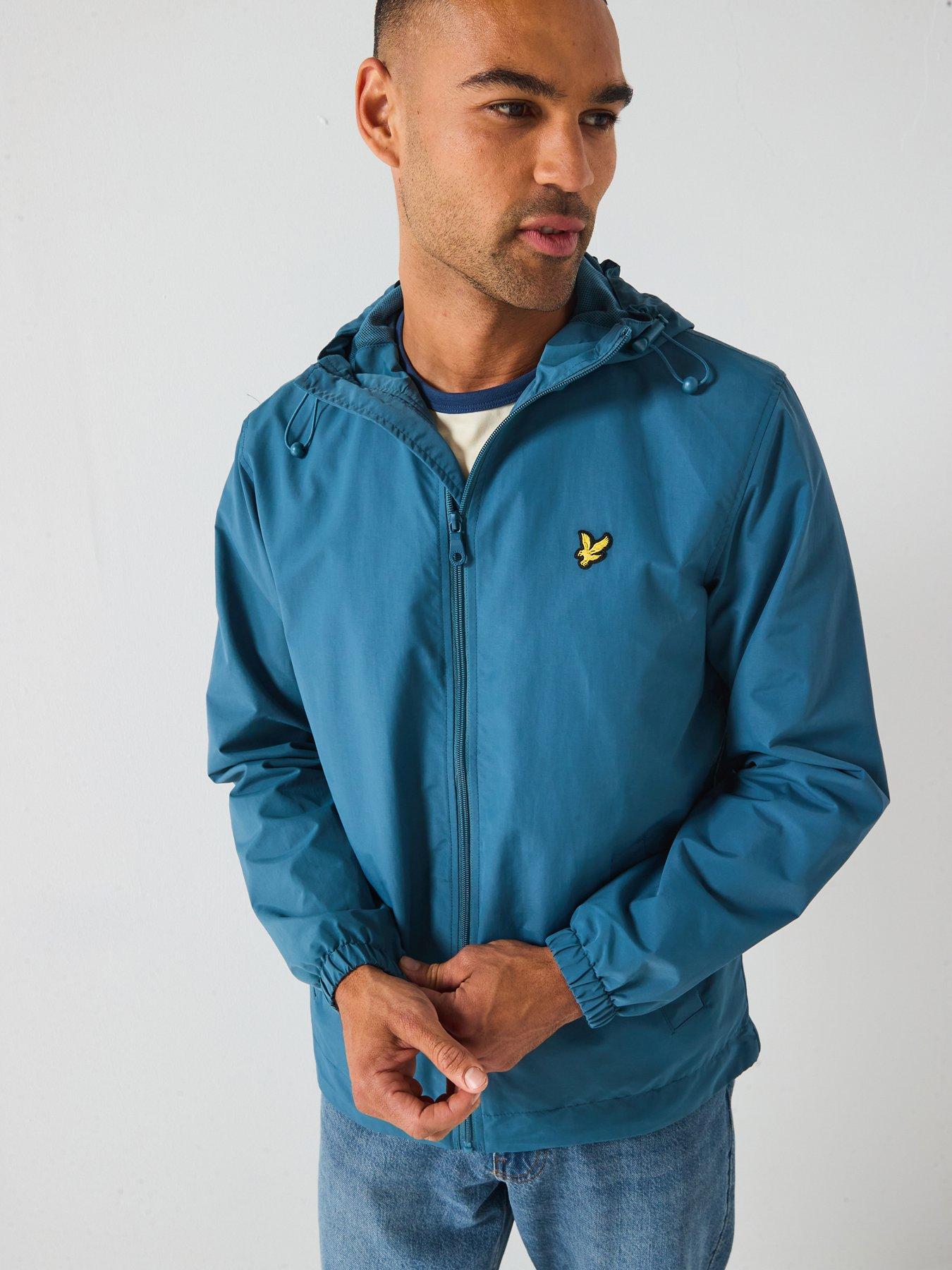 Lyle & Scott Zip Through Hooded Jacket- Blue