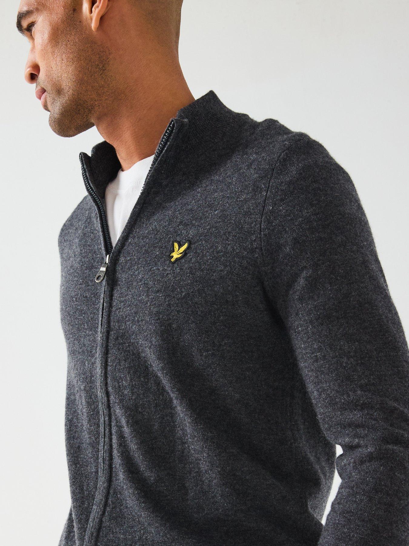 lyle-scott-lambswool-blend-zip-through-knitted-cardigan-greyoutfit