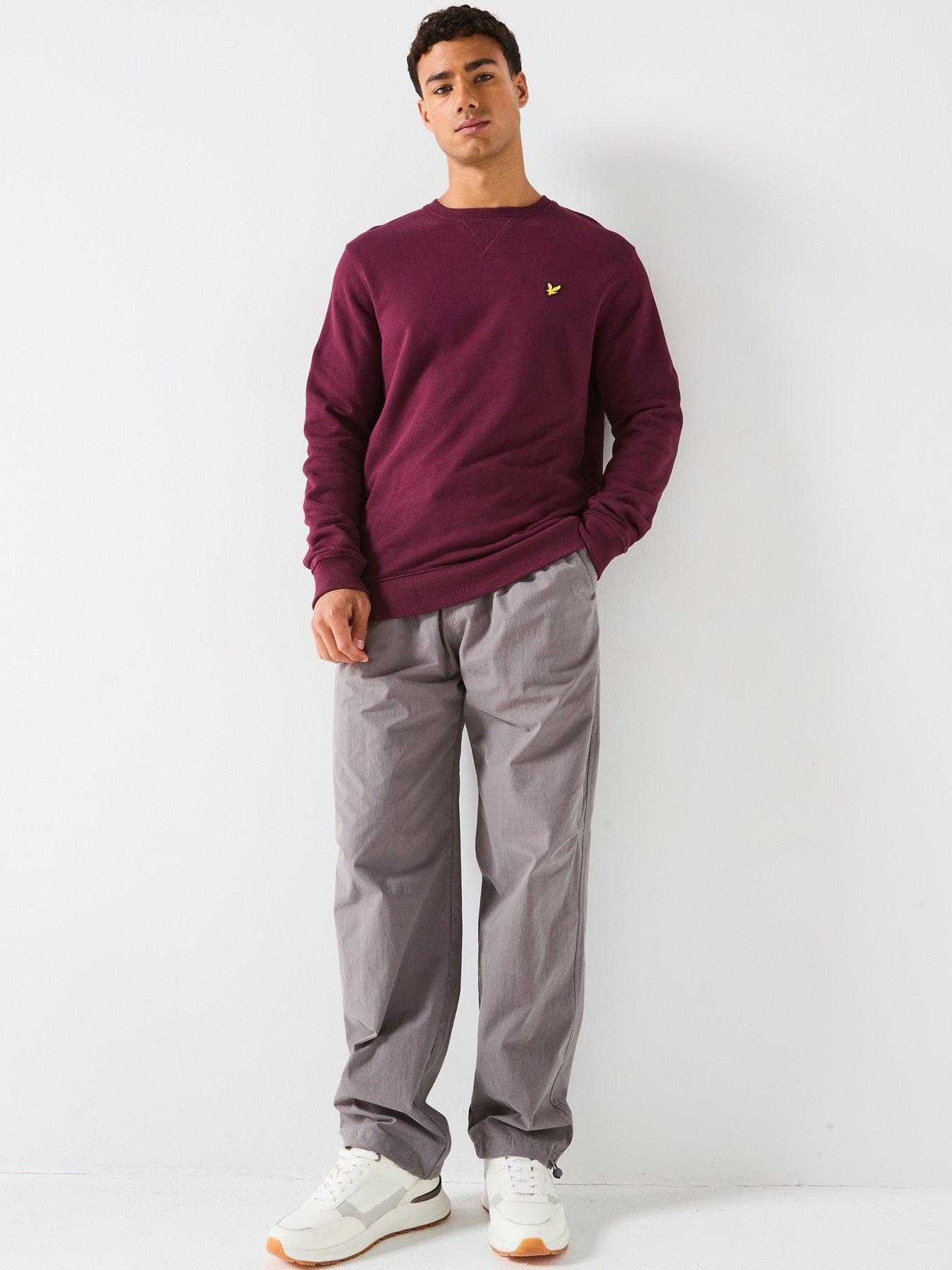 Image 3 of 5 of Lyle & Scott Crew Neck Sweatshirt - Dark Red