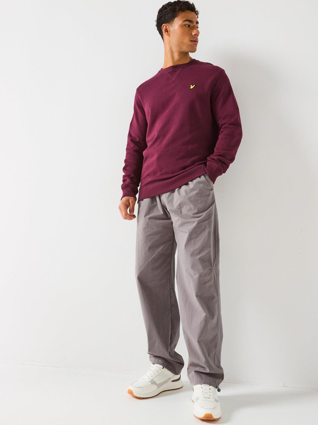 Image 4 of 5 of Lyle & Scott Crew Neck Sweatshirt - Dark Red