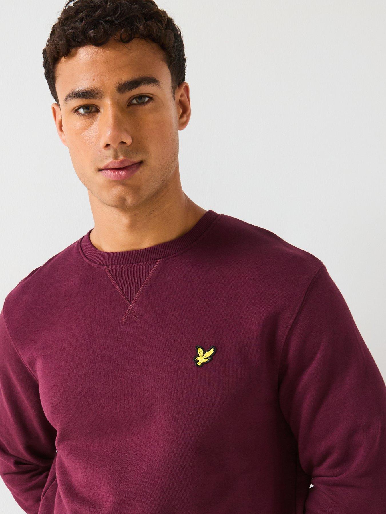 Image 5 of 5 of Lyle & Scott Crew Neck Sweatshirt - Dark Red