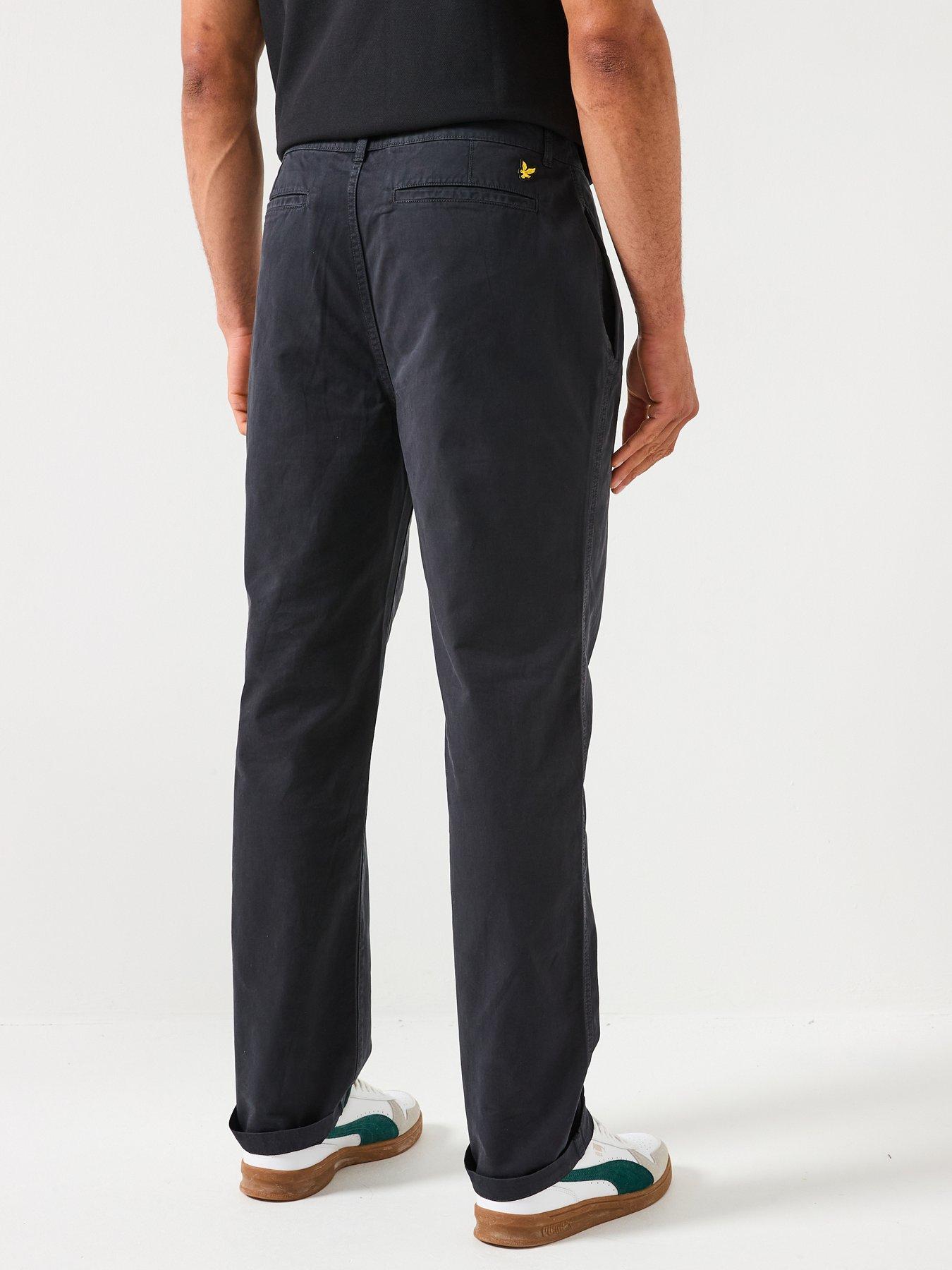 lyle-scott-straight-leg-chino--blackstillFront