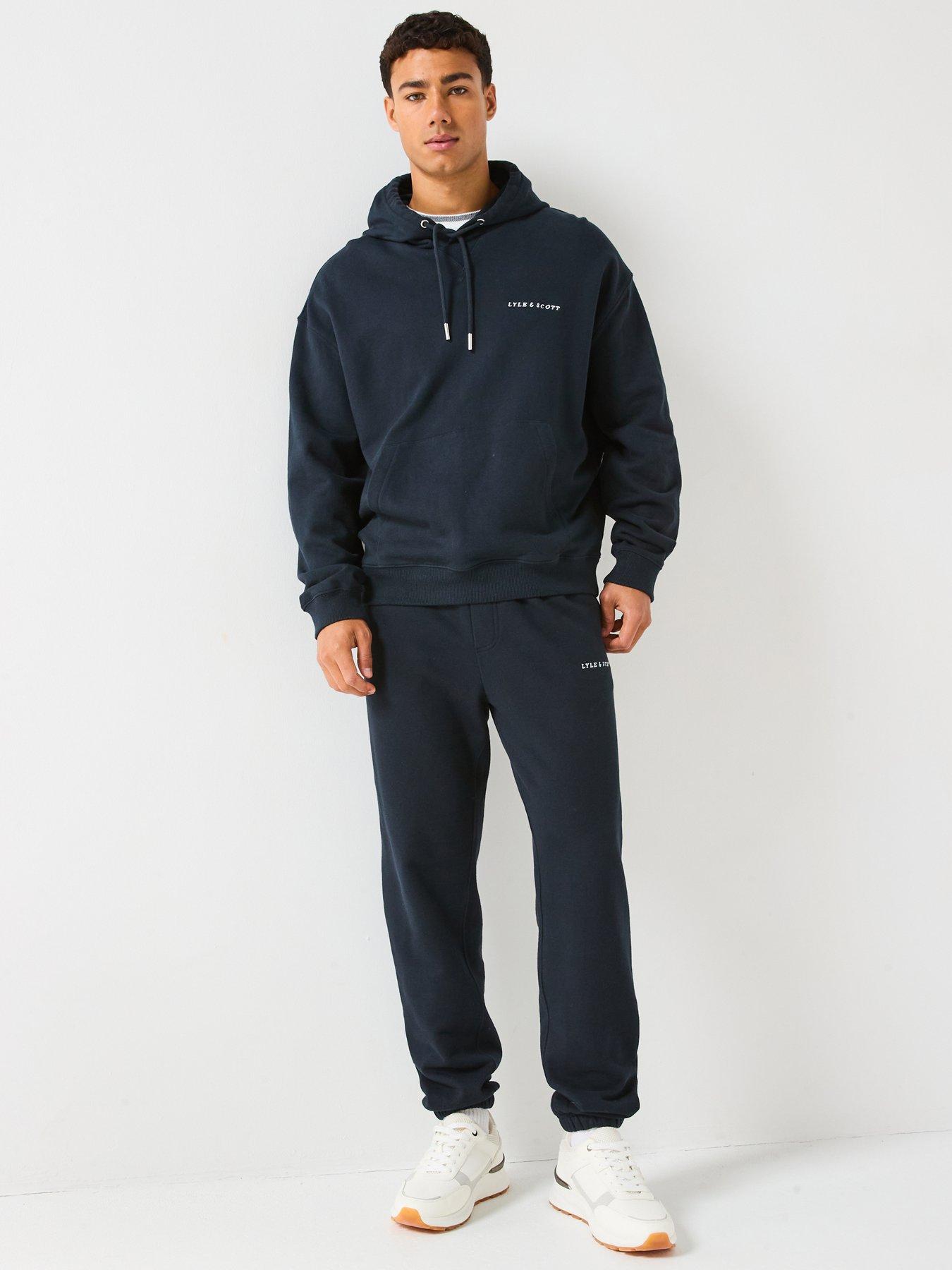 Image 3 of 5 of Lyle & Scott Script Sweatpants- Navy
