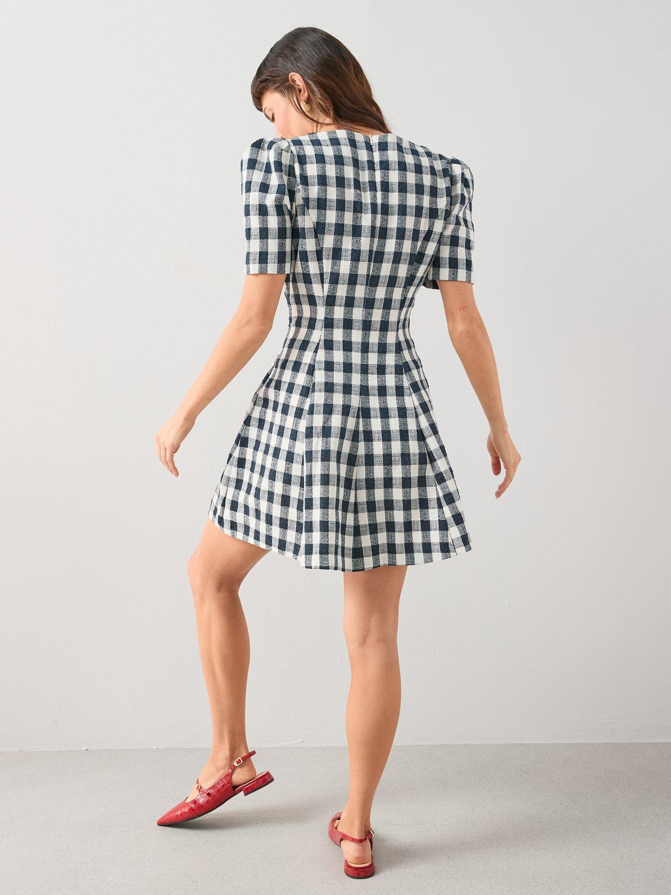 the-very-collection-gingham-puff-sleeve-mini-dress-printstillFront