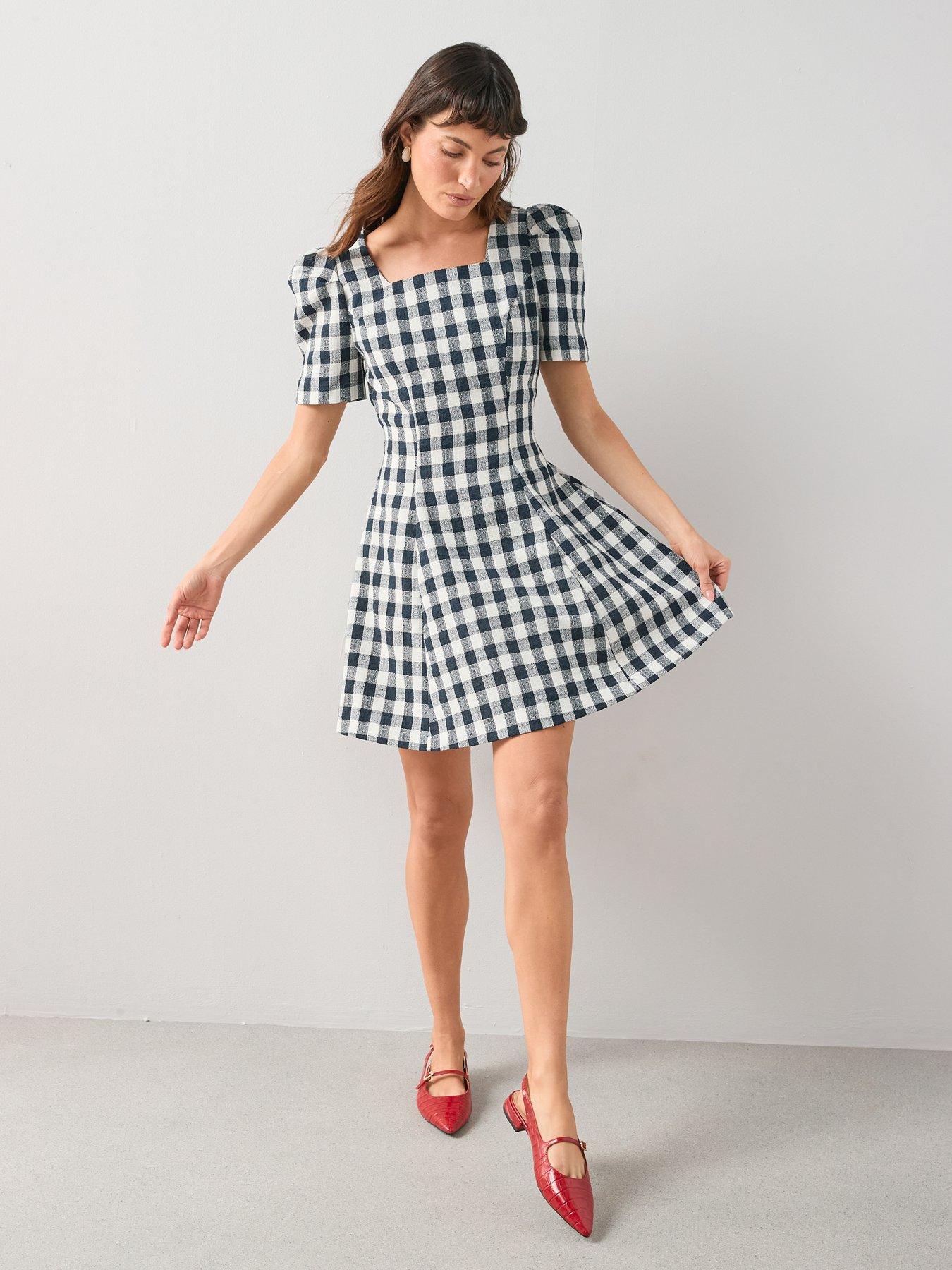 the-very-collection-gingham-puff-sleeve-mini-dress-printback