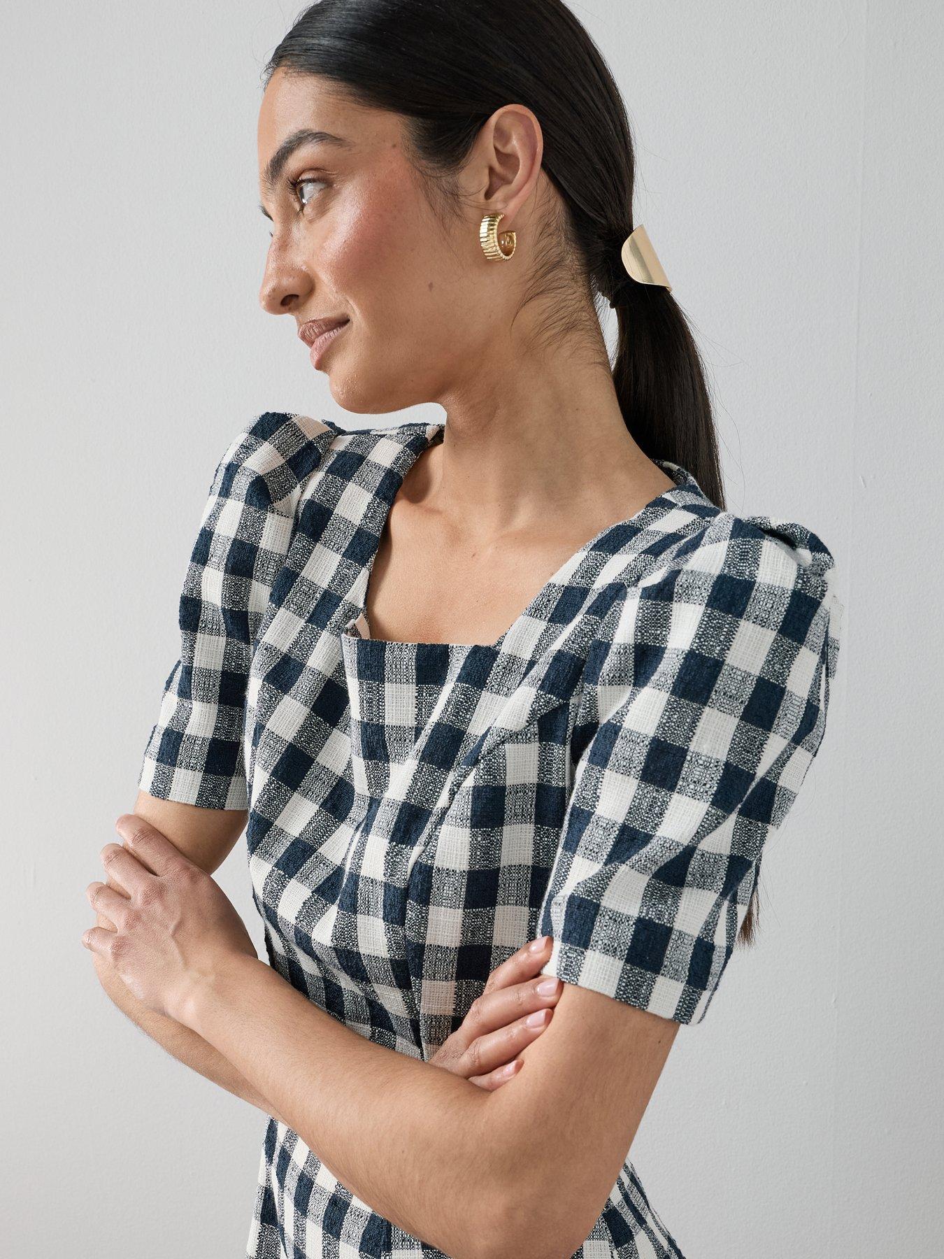 the-very-collection-gingham-puff-sleeve-mini-dress-printdetail