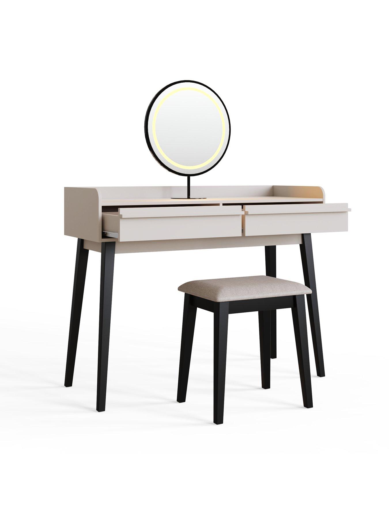 Image 5 of 7 of GFW Phoebe Dressing Table with LED Mirror &amp; Stool