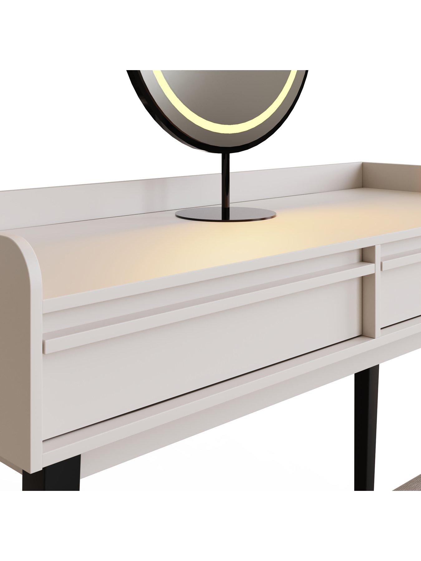 Image 6 of 7 of GFW Phoebe Dressing Table with LED Mirror &amp; Stool