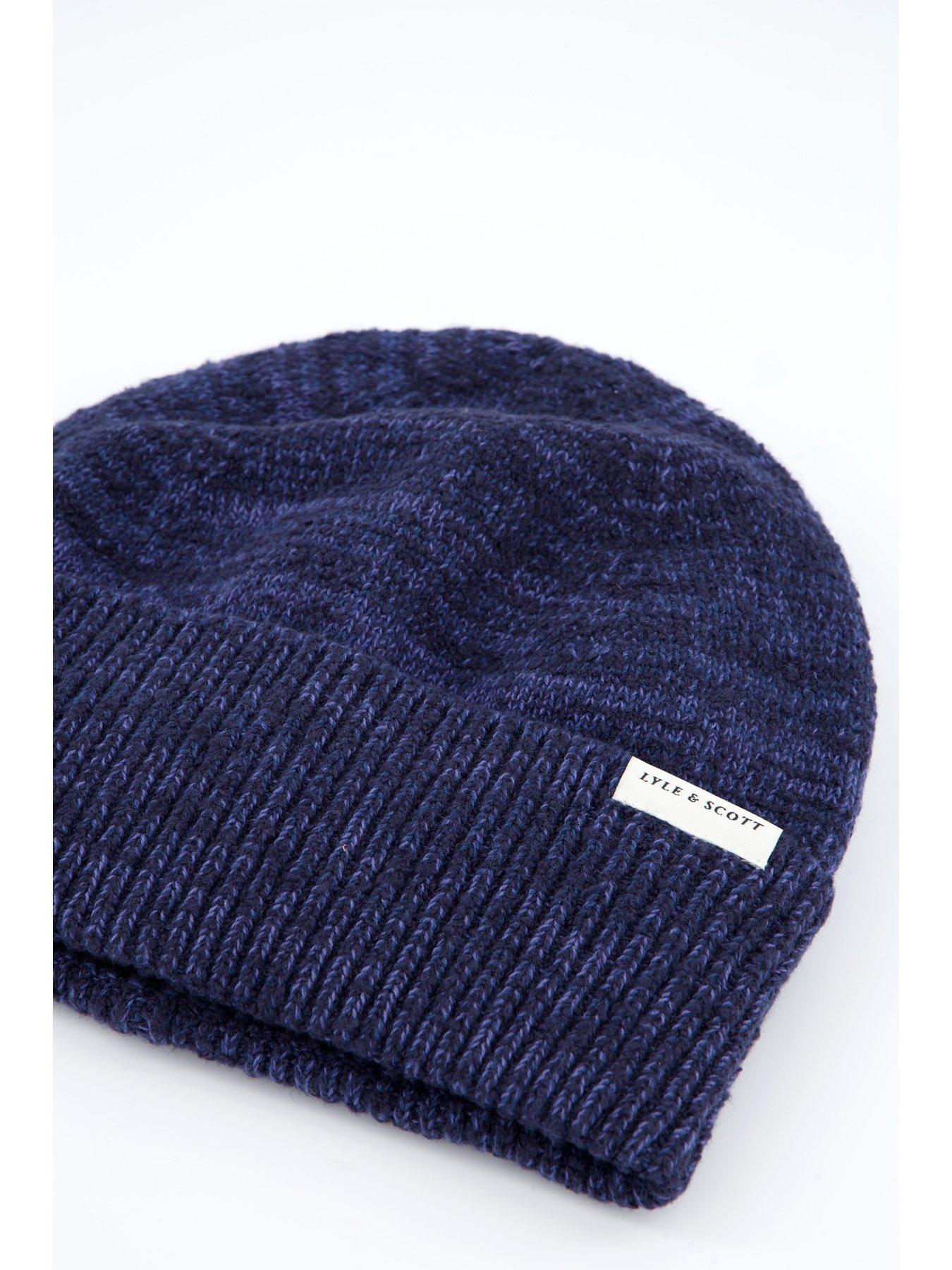 lyle-scott-multi-marl-beanie-navyoutfit