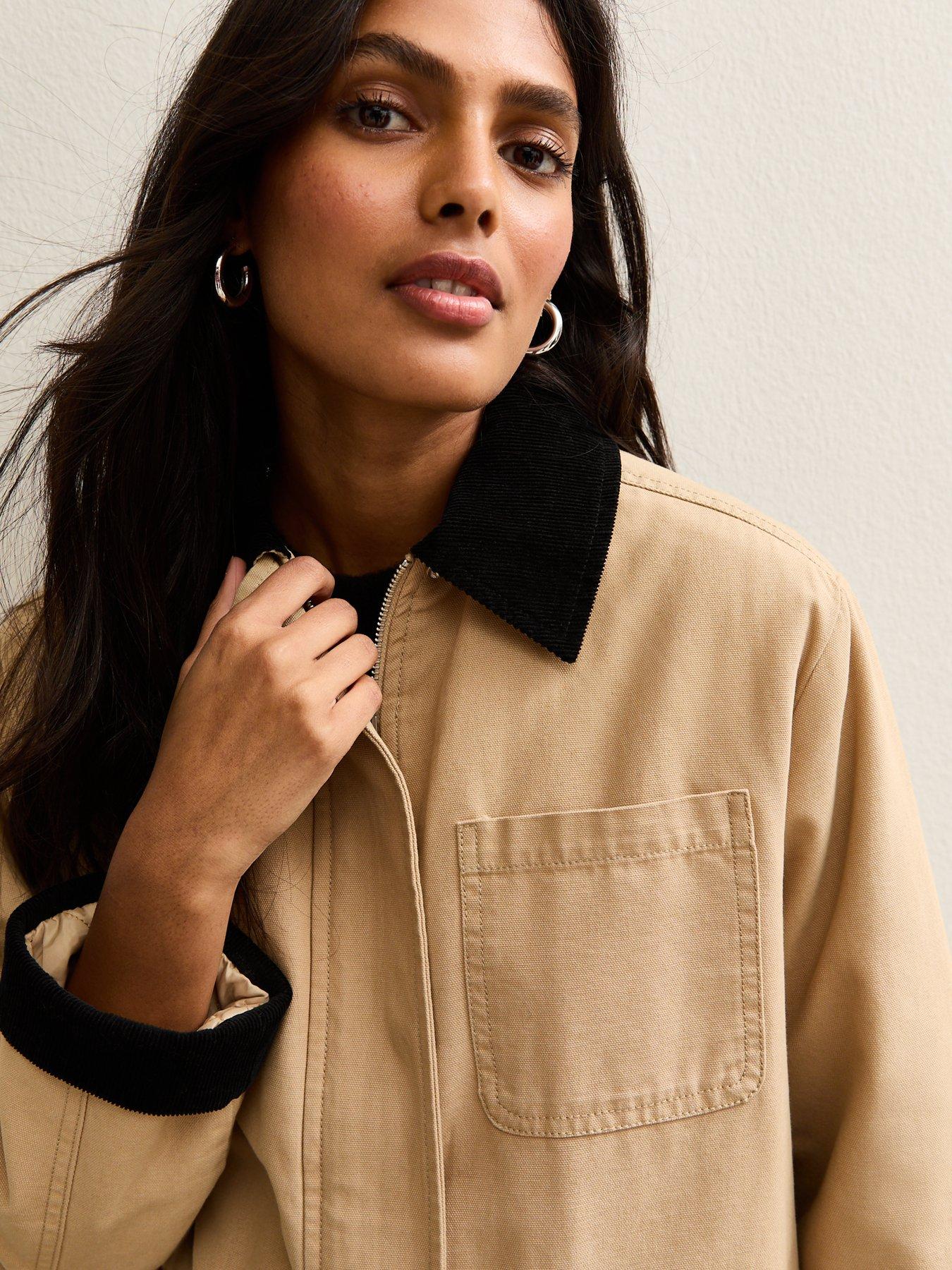new-look-stone-contrast-collar-midi-barn-jacketoutfit