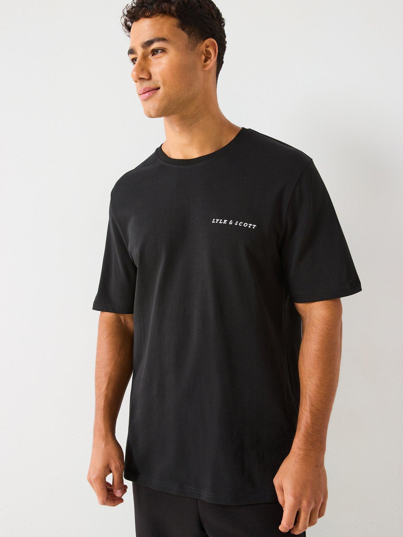 Lyle & Scott Script Relaxed Fit T-Shirt- Black