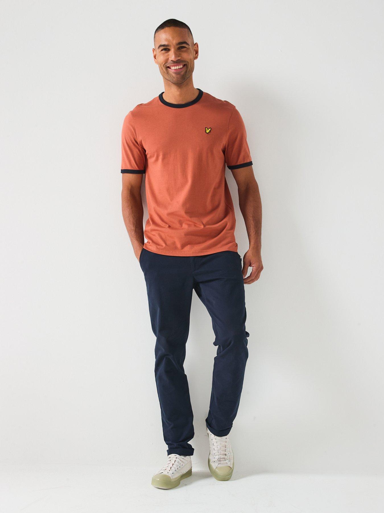 lyle-scott-ringer-t-shirt--orangeback
