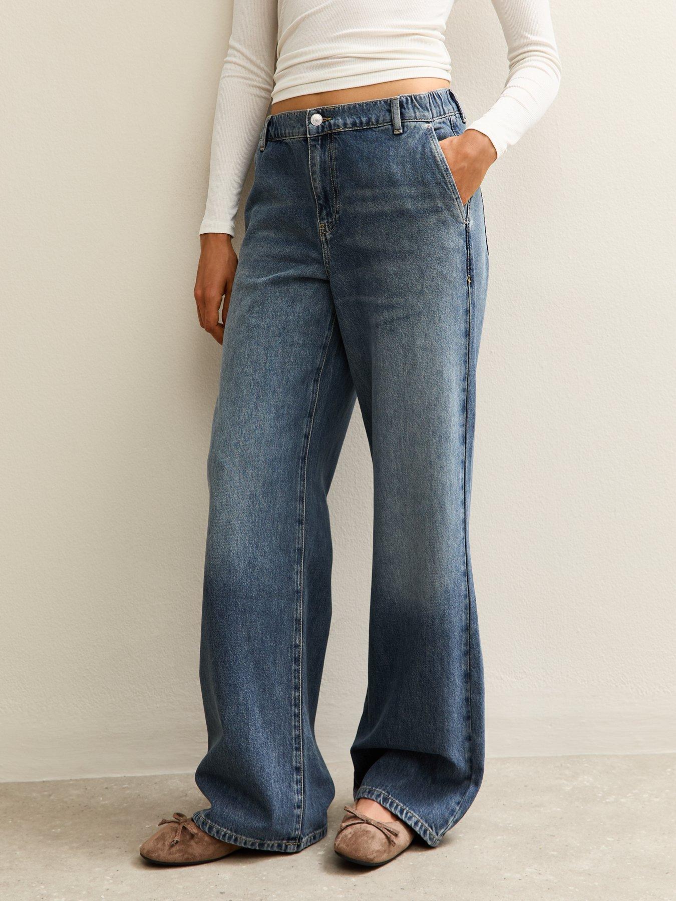 new-look-mid-rise-elasticated-waist-wide-leg-jeans-blue