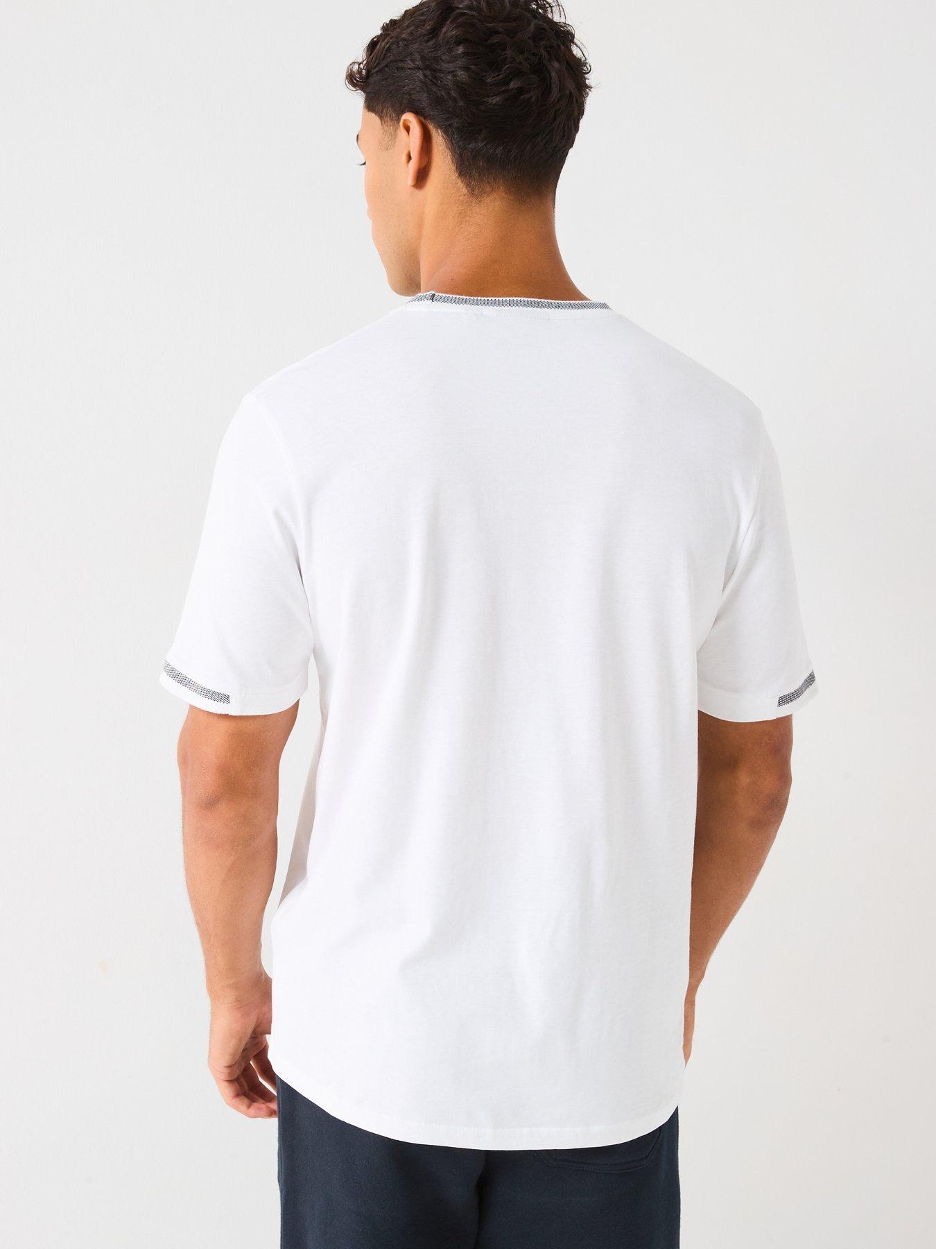 lyle-scott-birdseye-half-tipped-t-shirt--blackstillFront