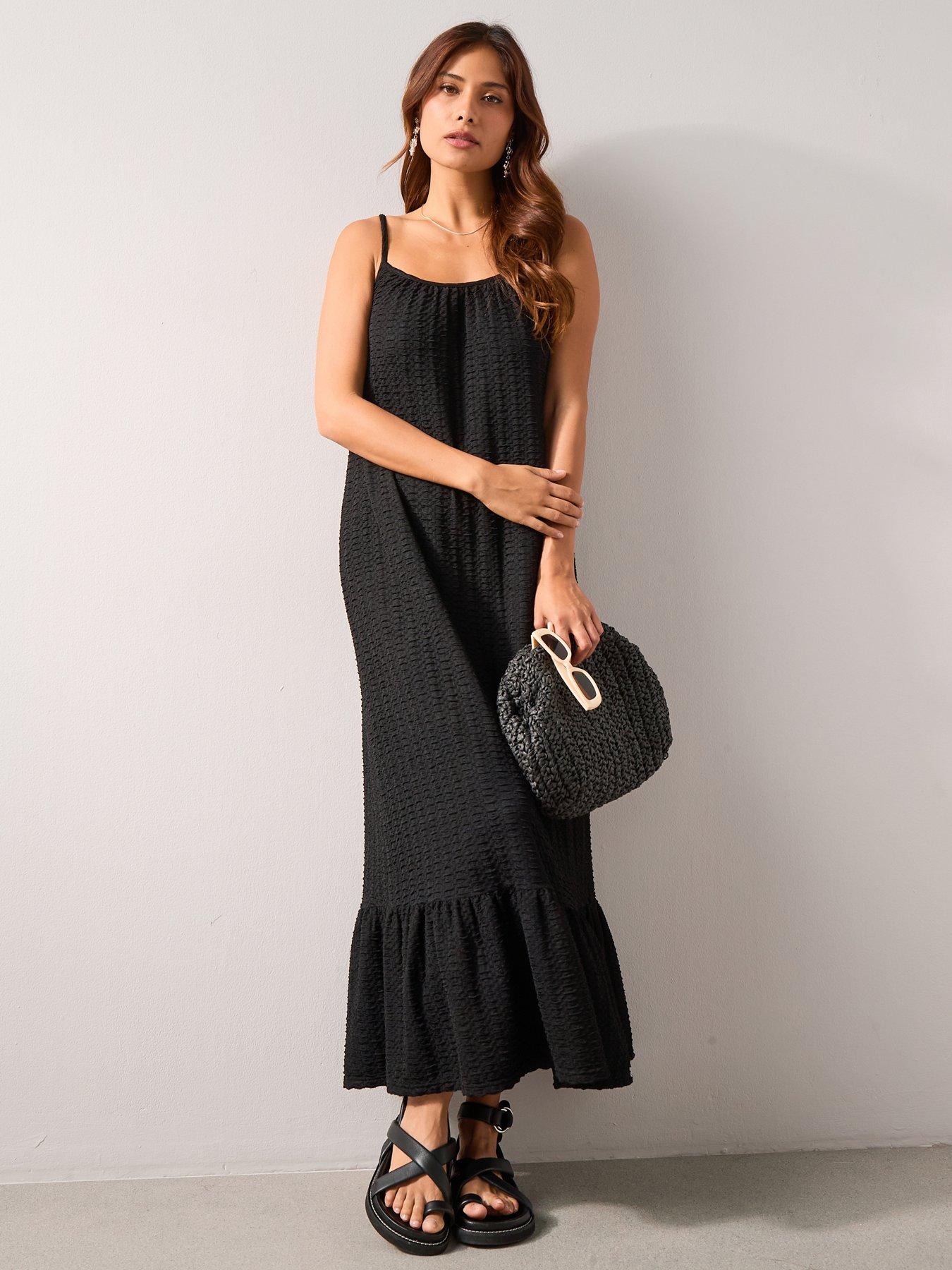 Image 1 of 7 of The Very Collection Strappy Maxi Beach Dress