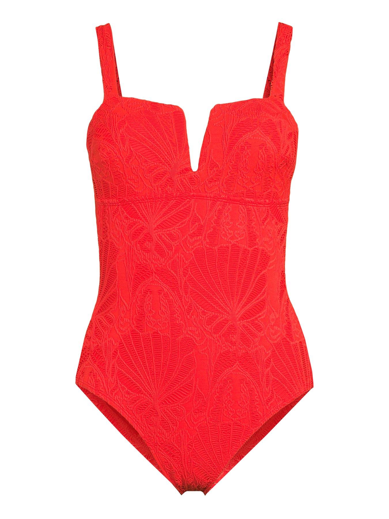 Image 7 of 7 of The Very Collection Shape Enhancing Cut Out V Swimsuit